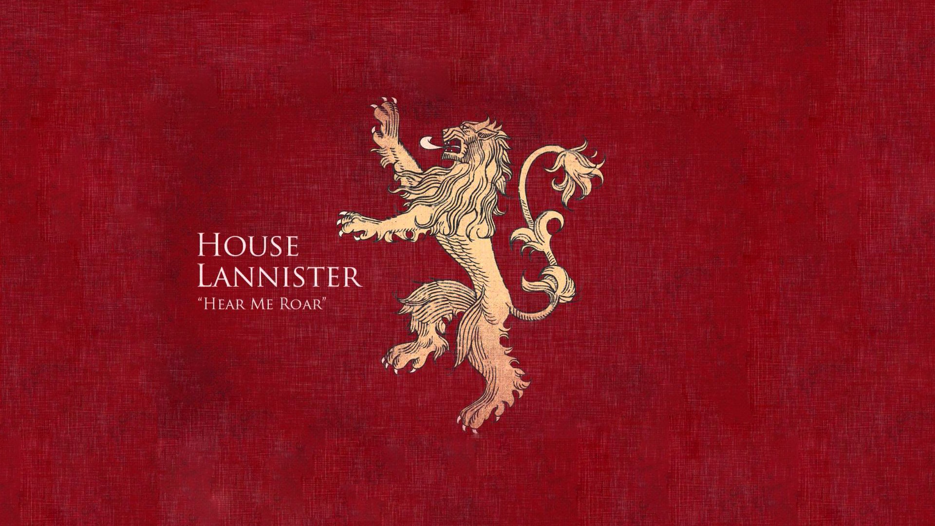 General 1920x1080 House Lannister Game of Thrones red background TV series sigils
