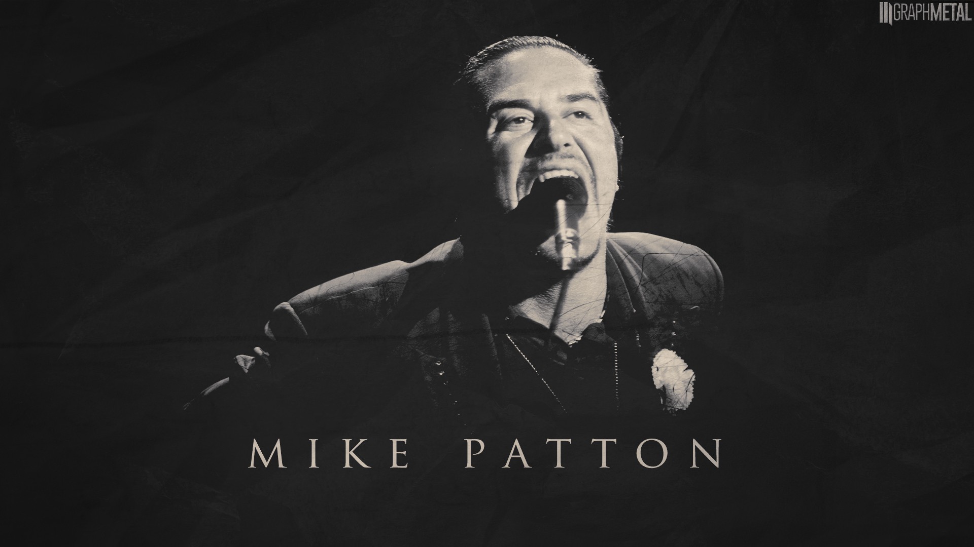 People 1920x1080 Mike Patton monochrome singer microphone open mouth men music