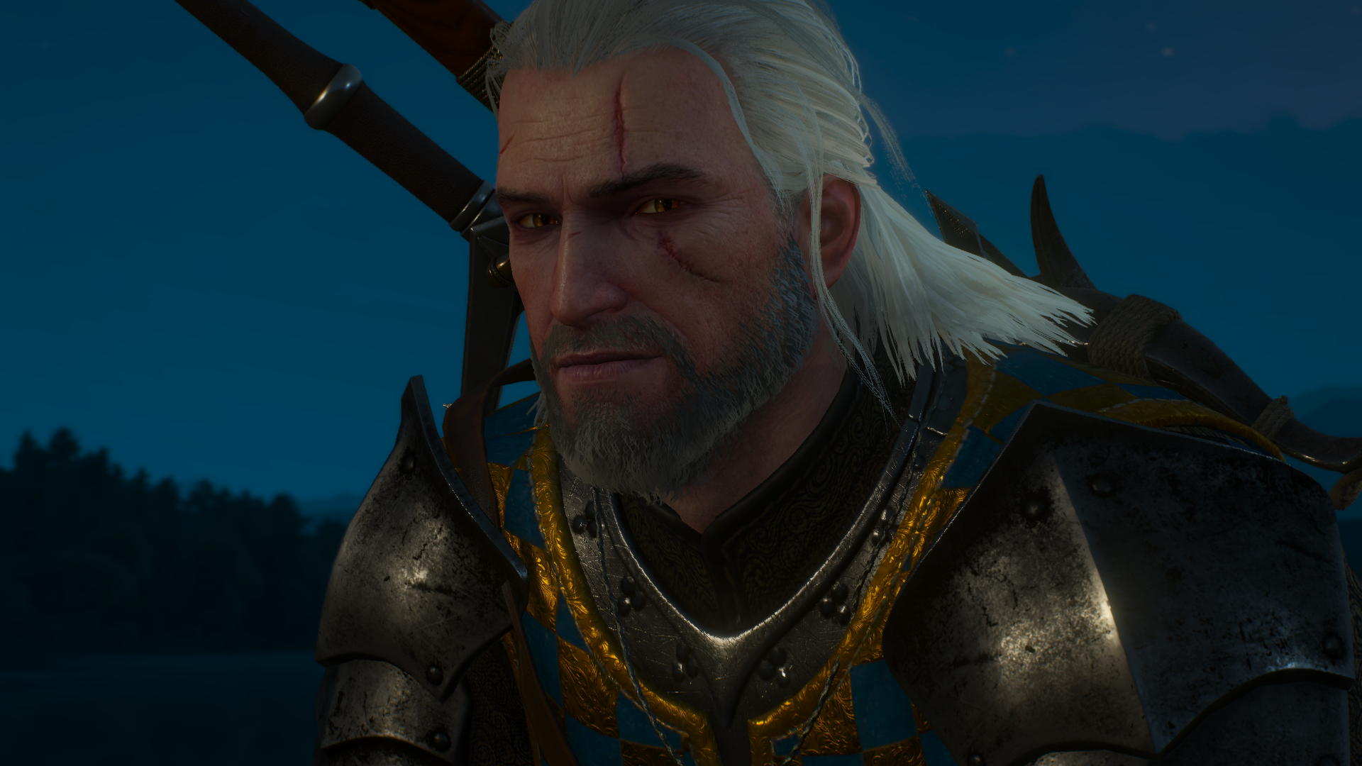 General 1920x1080 The Witcher 3: Wild Hunt video games CD Projekt RED Geralt of Rivia looking at viewer The Witcher The Witcher 3: Wild Hunt - Blood and Wine video game characters Book characters