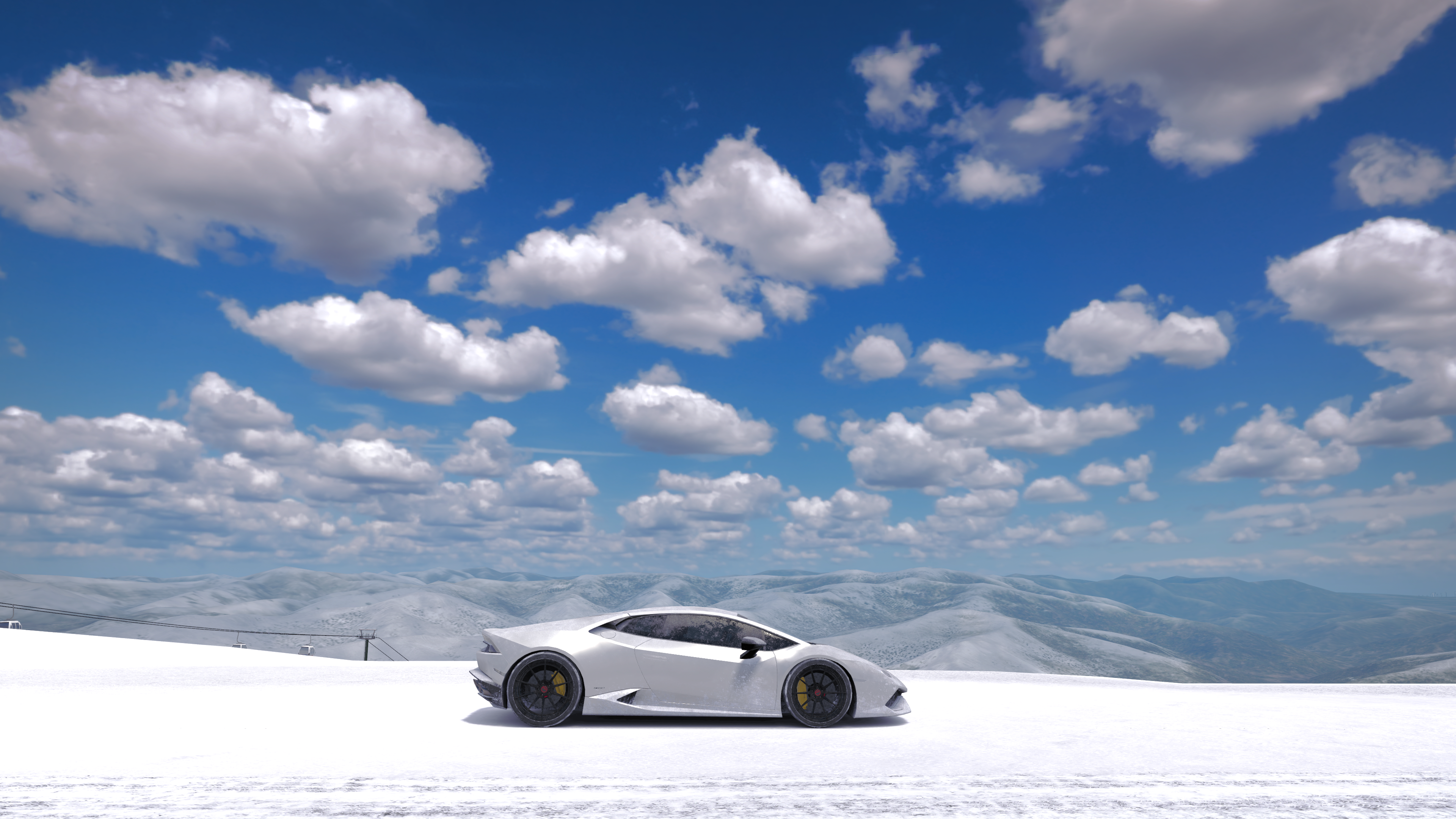 General 3840x2160 car Forza Forza Horizon 3 clouds video games Lamborghini vehicle supercars Turn 10 Studios