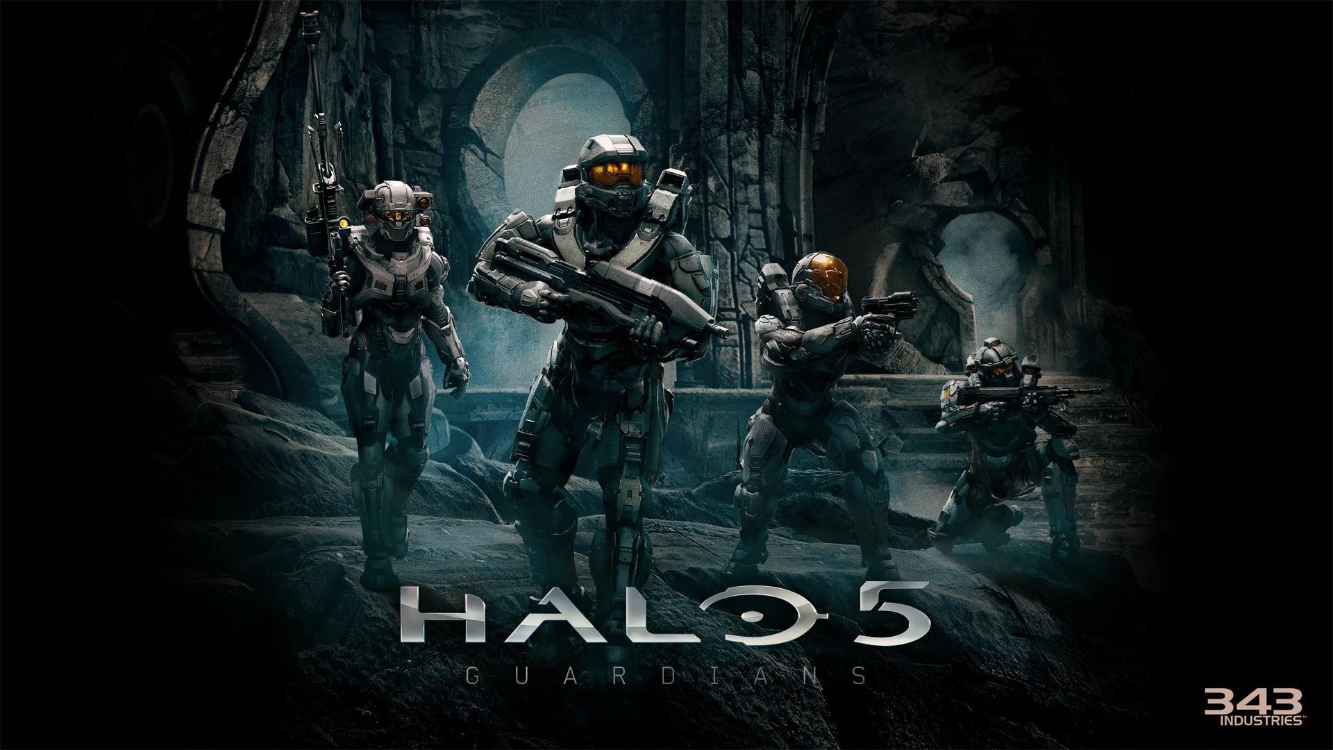 General 1920x1080 Blue Team Halo 5: Guardians video games futuristic science fiction Futuristic Weapons futuristic armor video game characters 343 Industries Master Chief (Halo)