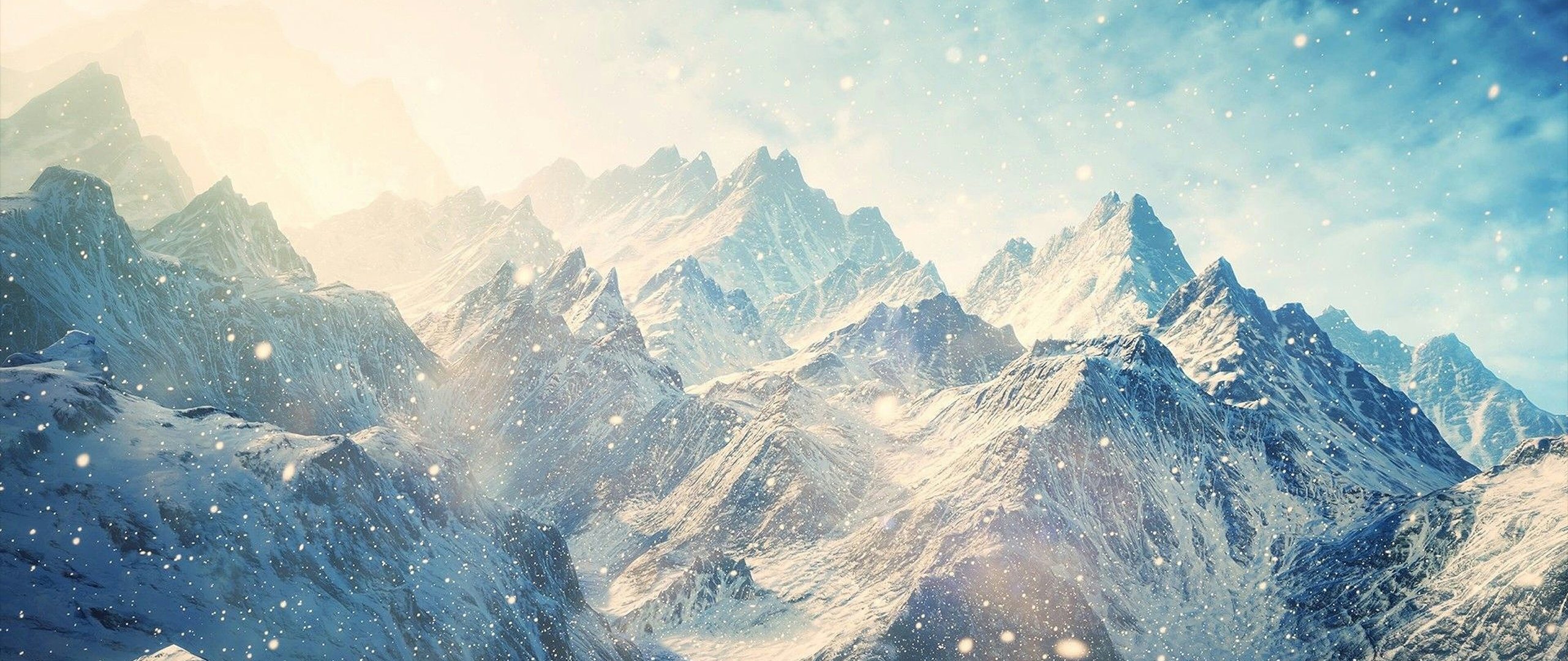 General 2560x1080 ultrawide photography mountains nature snow winter landscape
