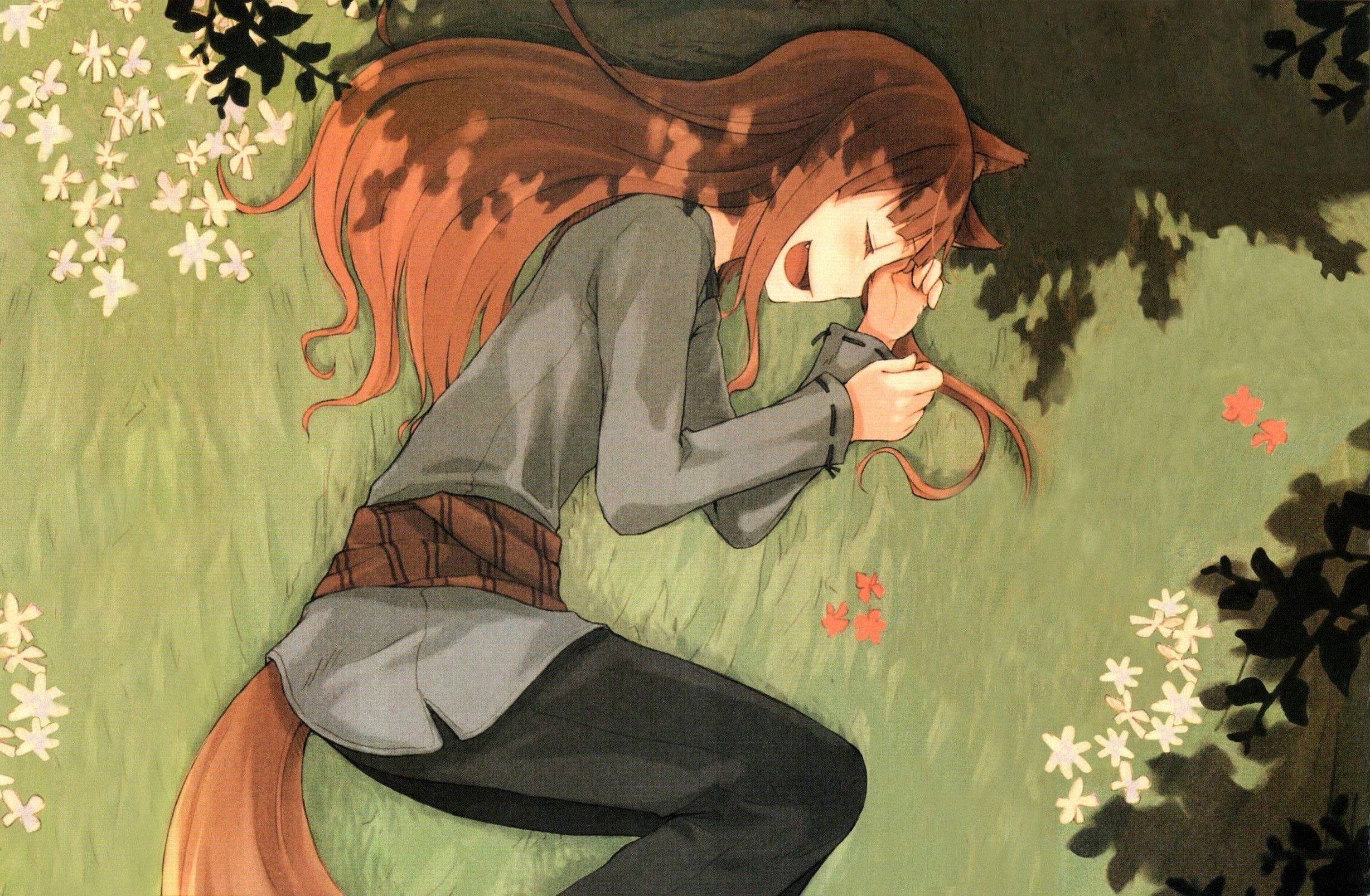 Anime 2457x1608 anime Spice and Wolf Holo (Spice and Wolf) wolf girls anime girls
