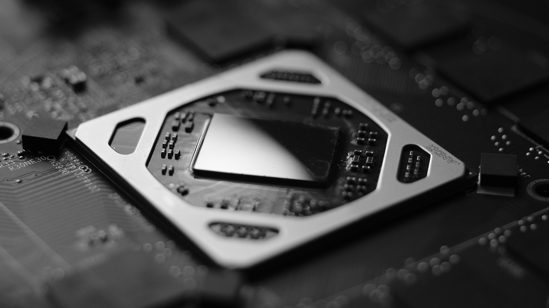 General 1920x1080 microchip macro closeup monochrome electronics technology hardware