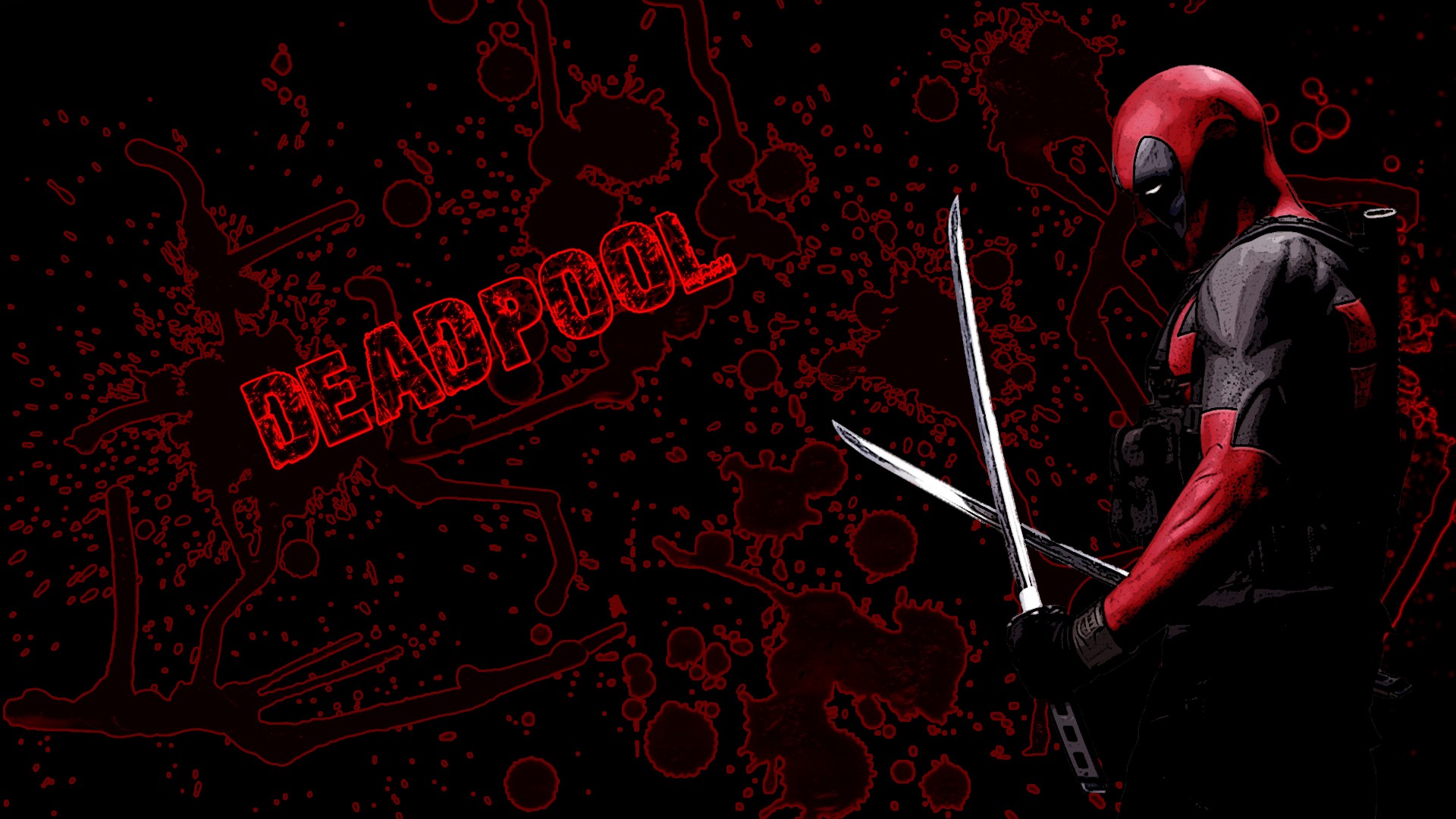 General 1920x1080 antiheroes weapon Deadpool Marvel Comics sword Wade Wilson