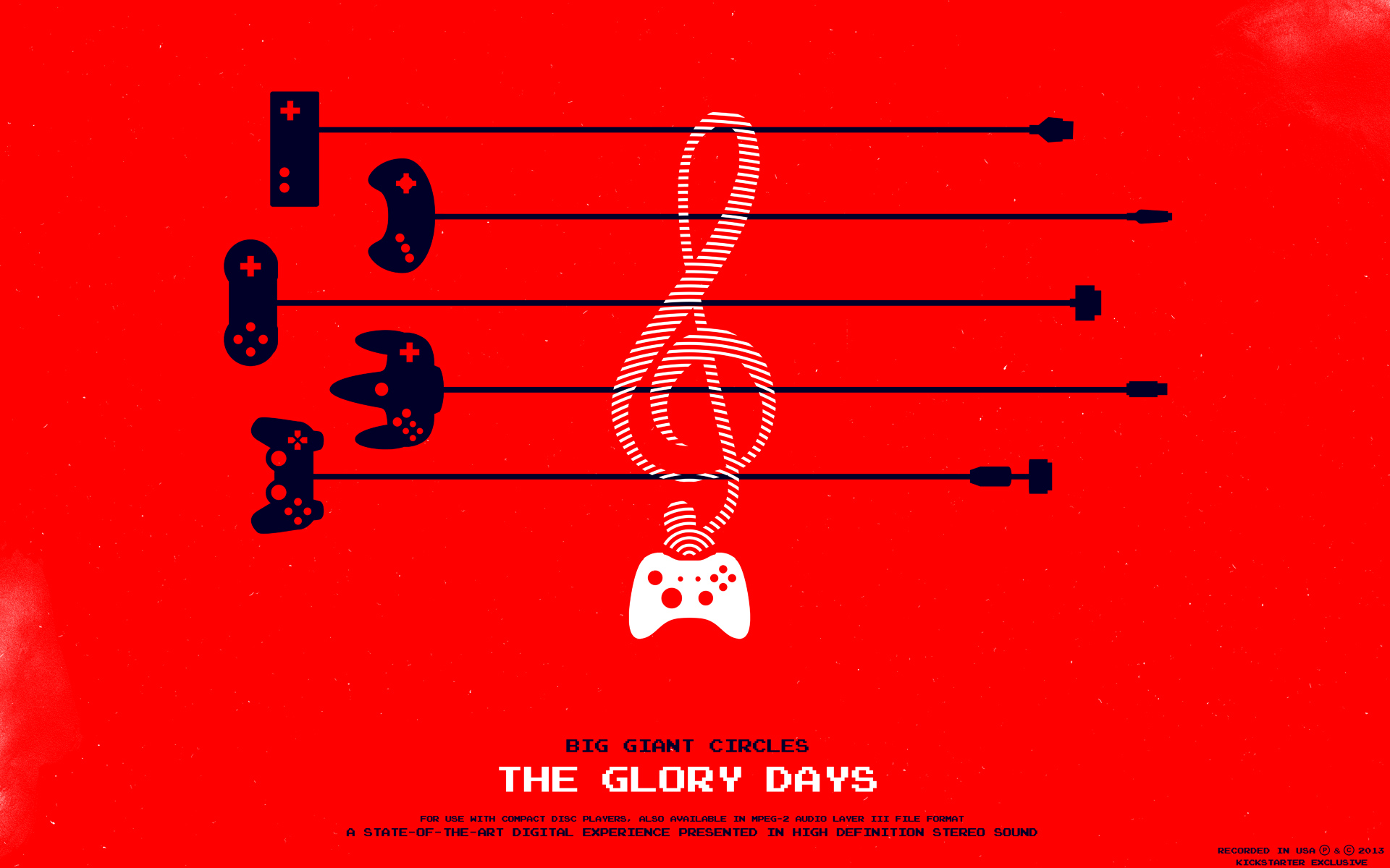 General 1920x1200 Big Giant Circles The Glory Days music red background controllers watermarked DJ digital art simple background
