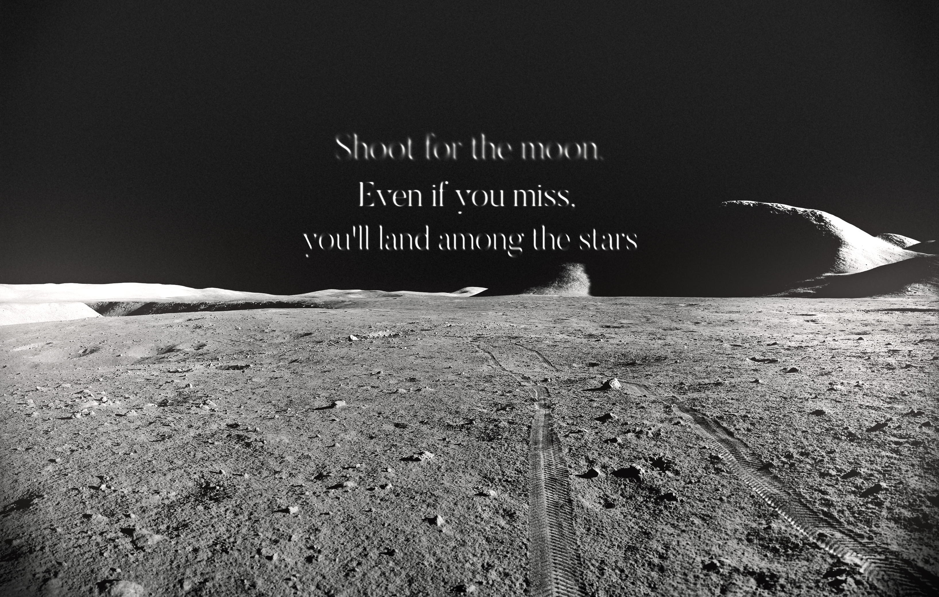 General 3272x2082 quote Moon Lunar surface space monochrome text