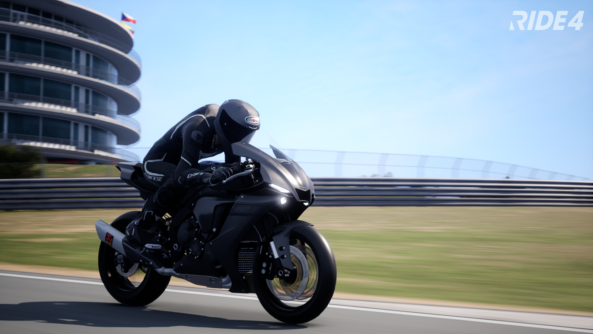 General 1920x1080 motorcycle Racing Motorcycle vehicle headlights road race tracks helmet video games