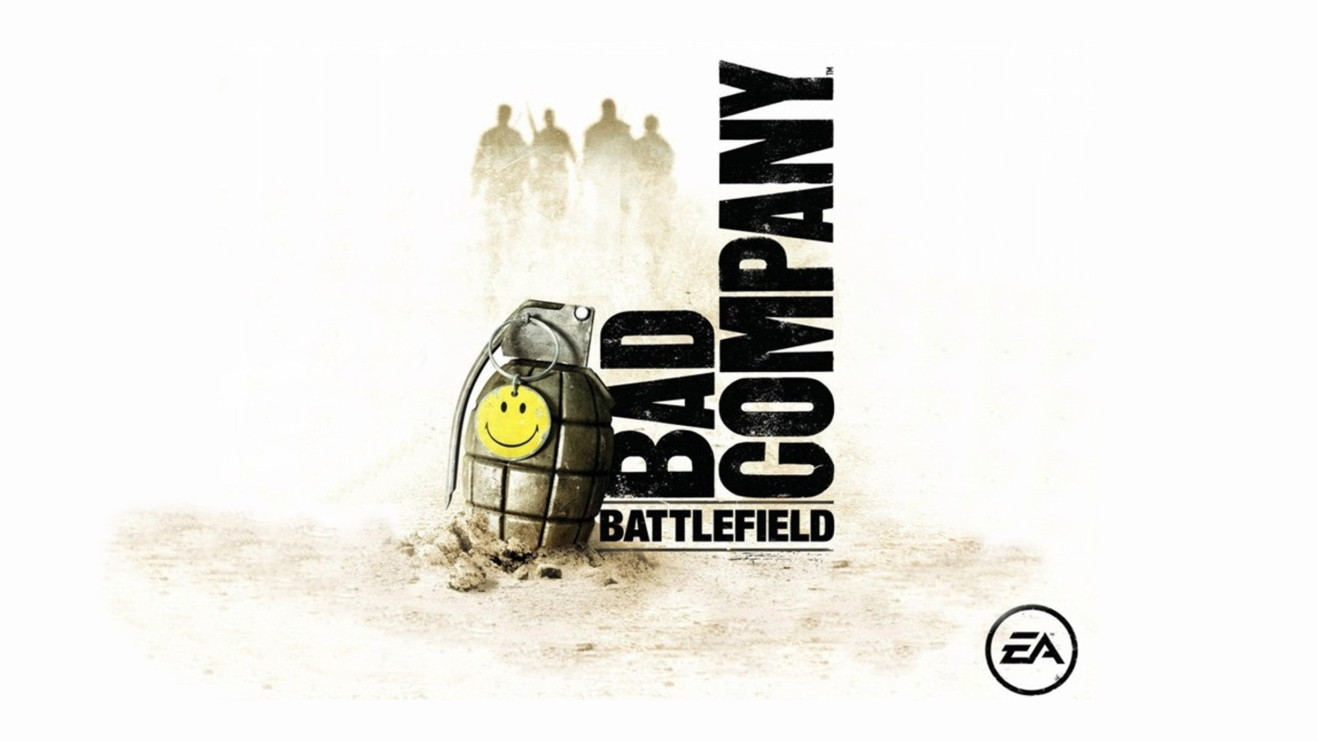 General 1920x1080 Battlefield (game) battlefield bad company (Game) grenades desert smiley logo EA DICE Electronic Arts first-person shooter video games