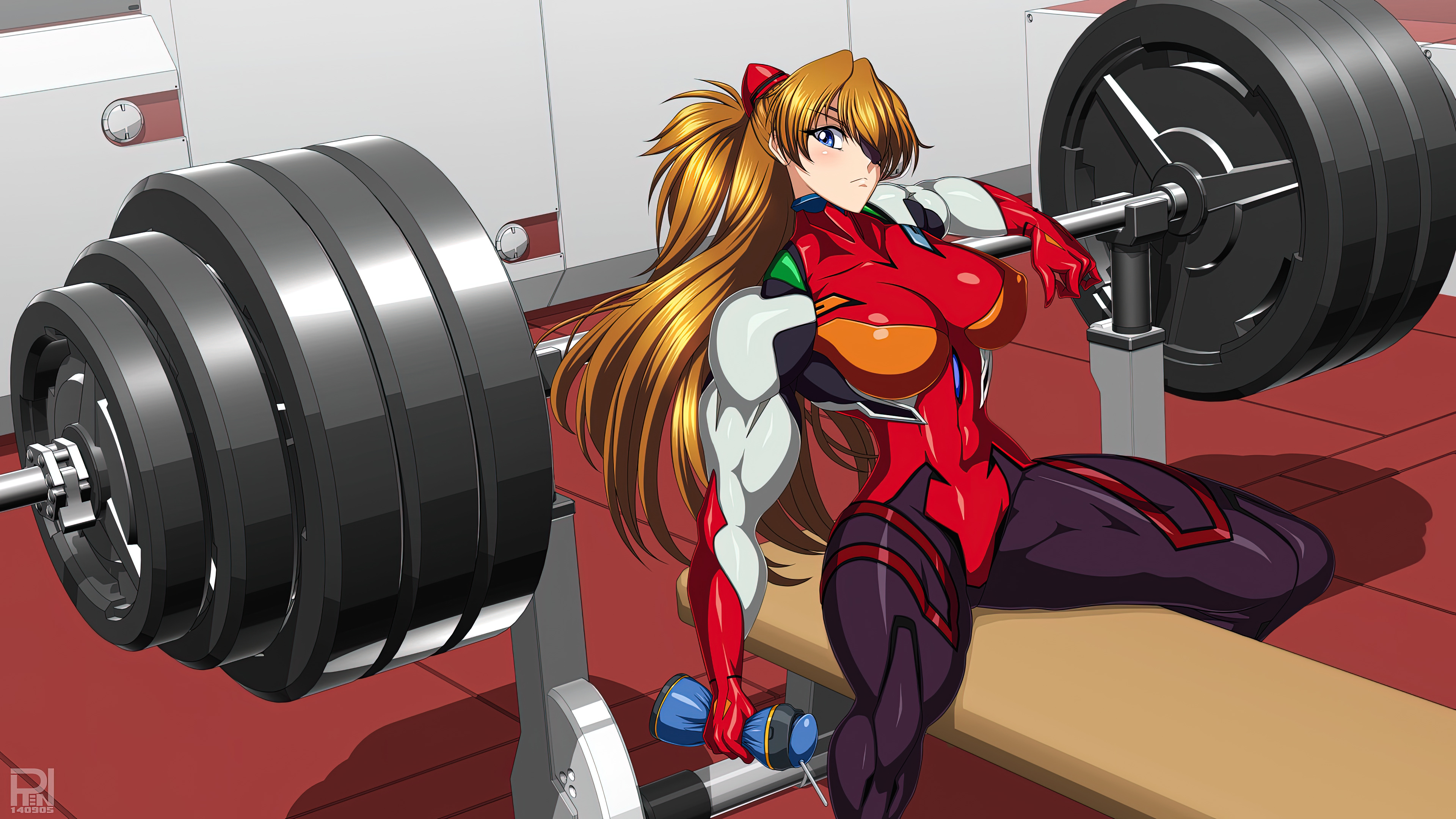 Anime 3840x2160 muscles muscular anime girls strong woman