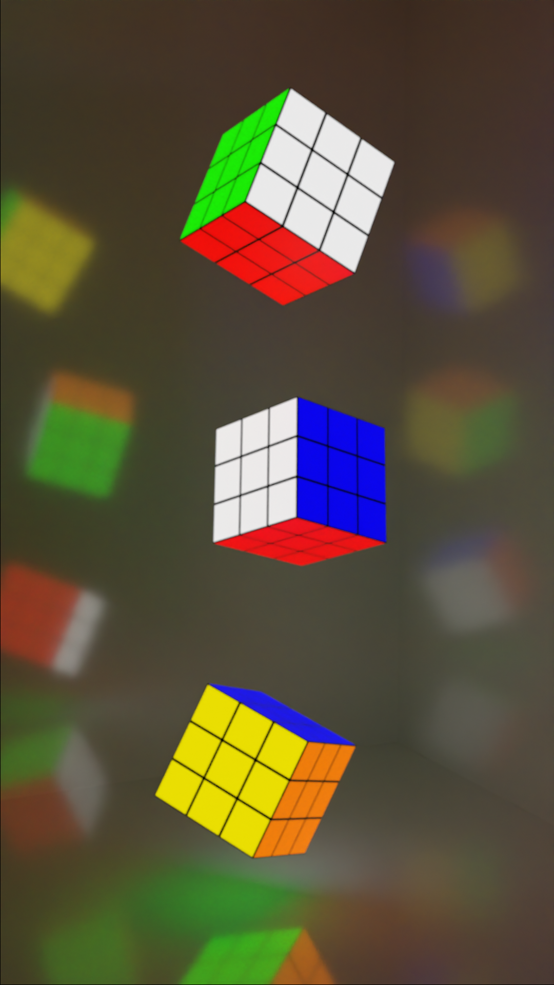 General 1080x1920 Blender Rubik's Cube relaxing digital art
