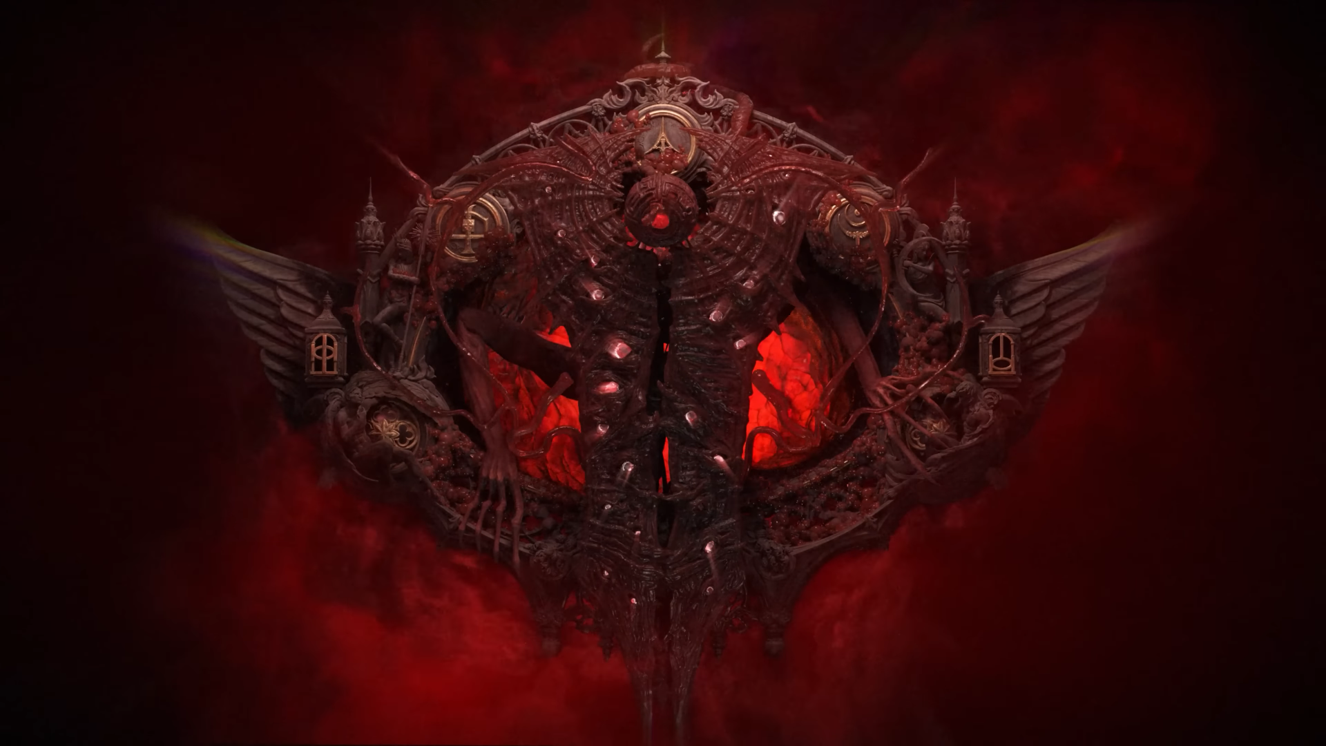 General 1920x1080 Path of Exile Path of Exile 2 video games minimalism simple background red video game art