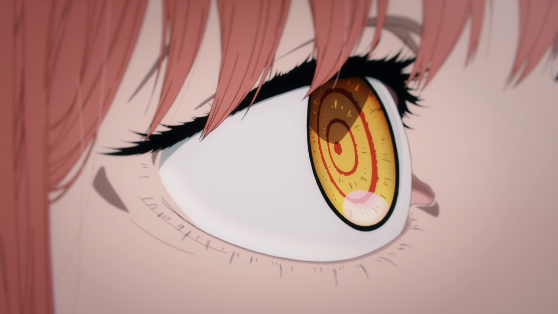 Anime 1920x1080 anime Chainsaw Man Makima (Chainsaw Man) Anime screenshot eyes ringed eyes anime girls closeup yellow eyes