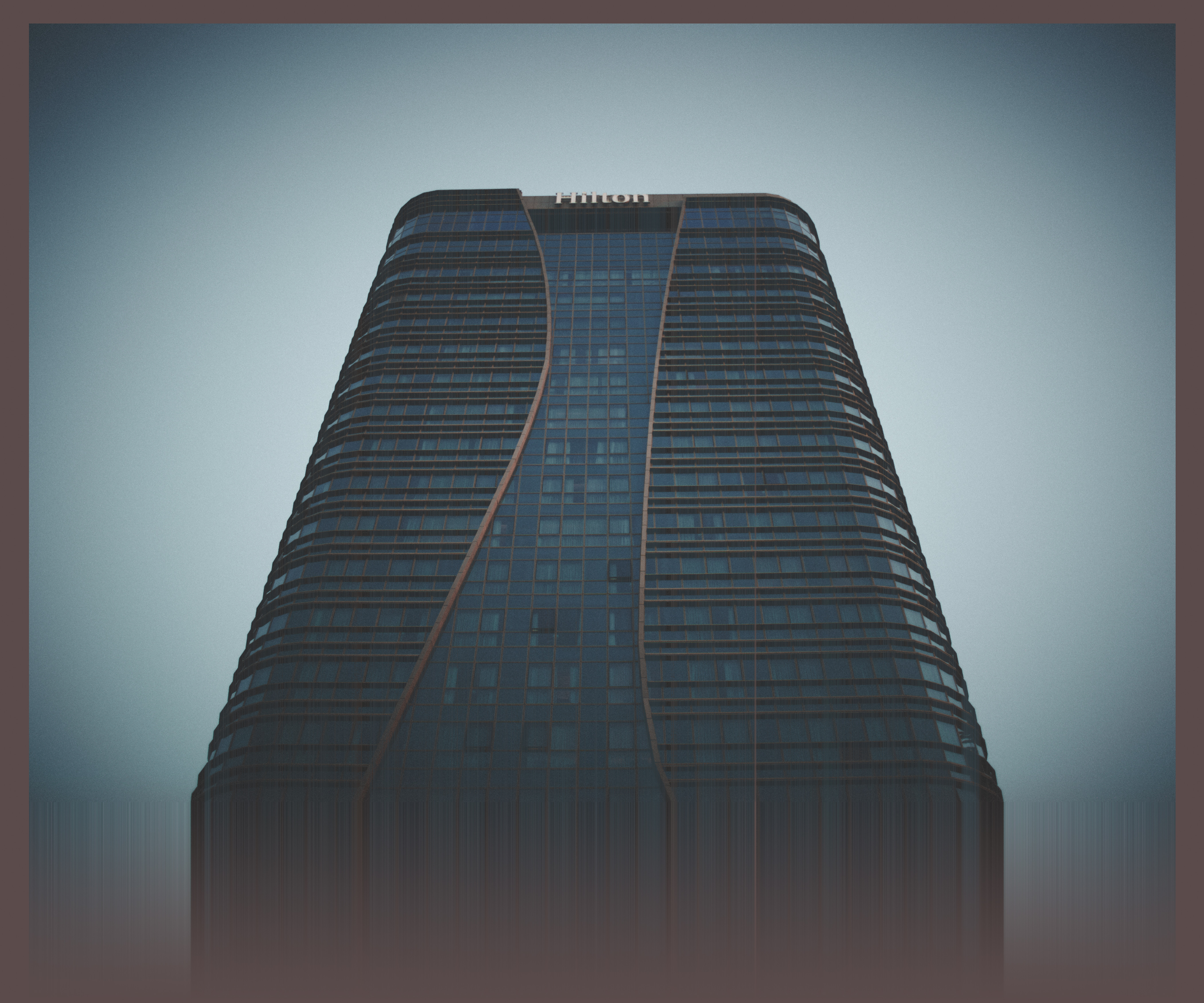 General 4200x3500 hotel building skyscraper teal glitch art photoshopped photography noise