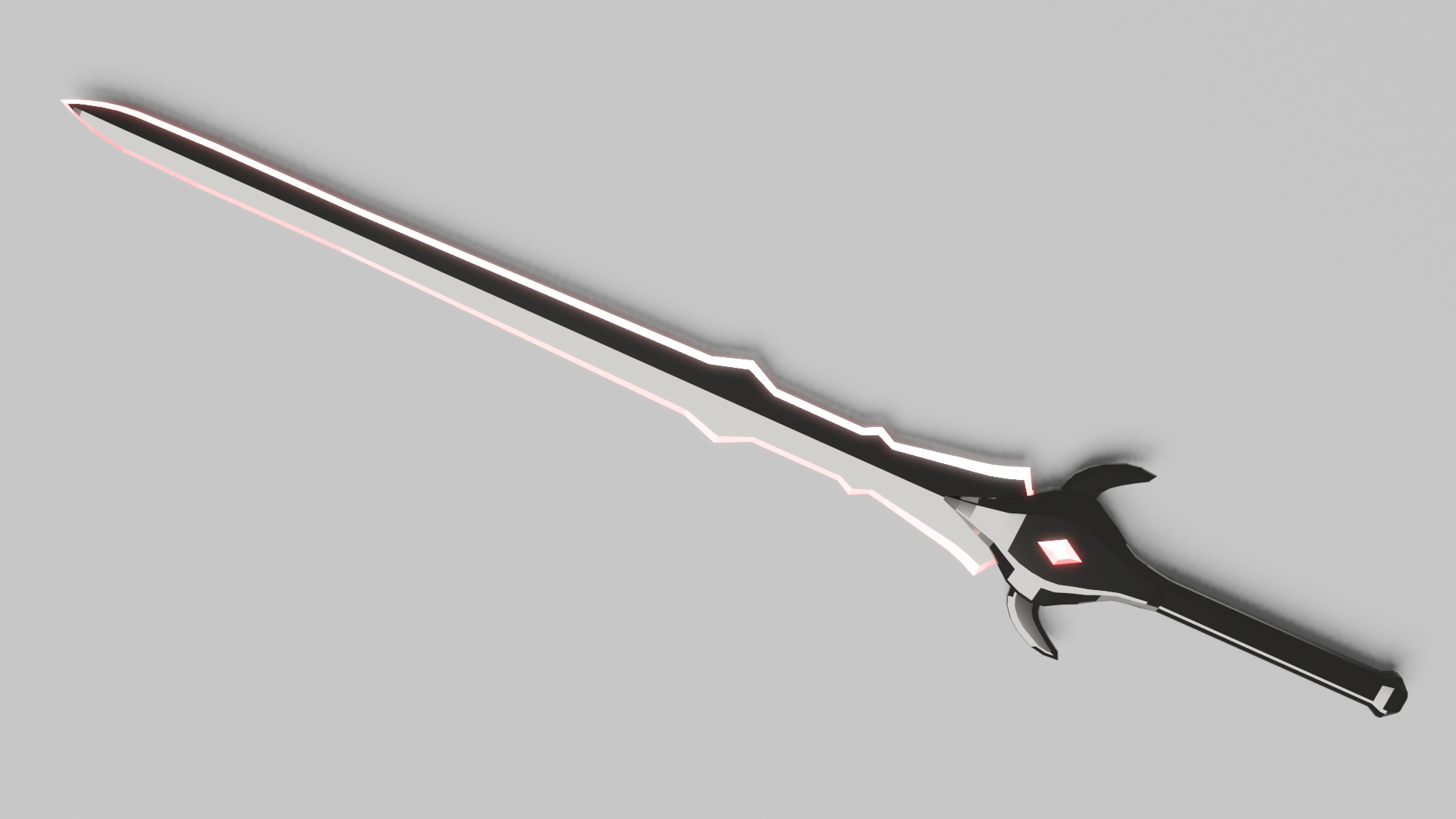 General 1920x1080 Blender sword weapon minimalism simple background CGI digital art