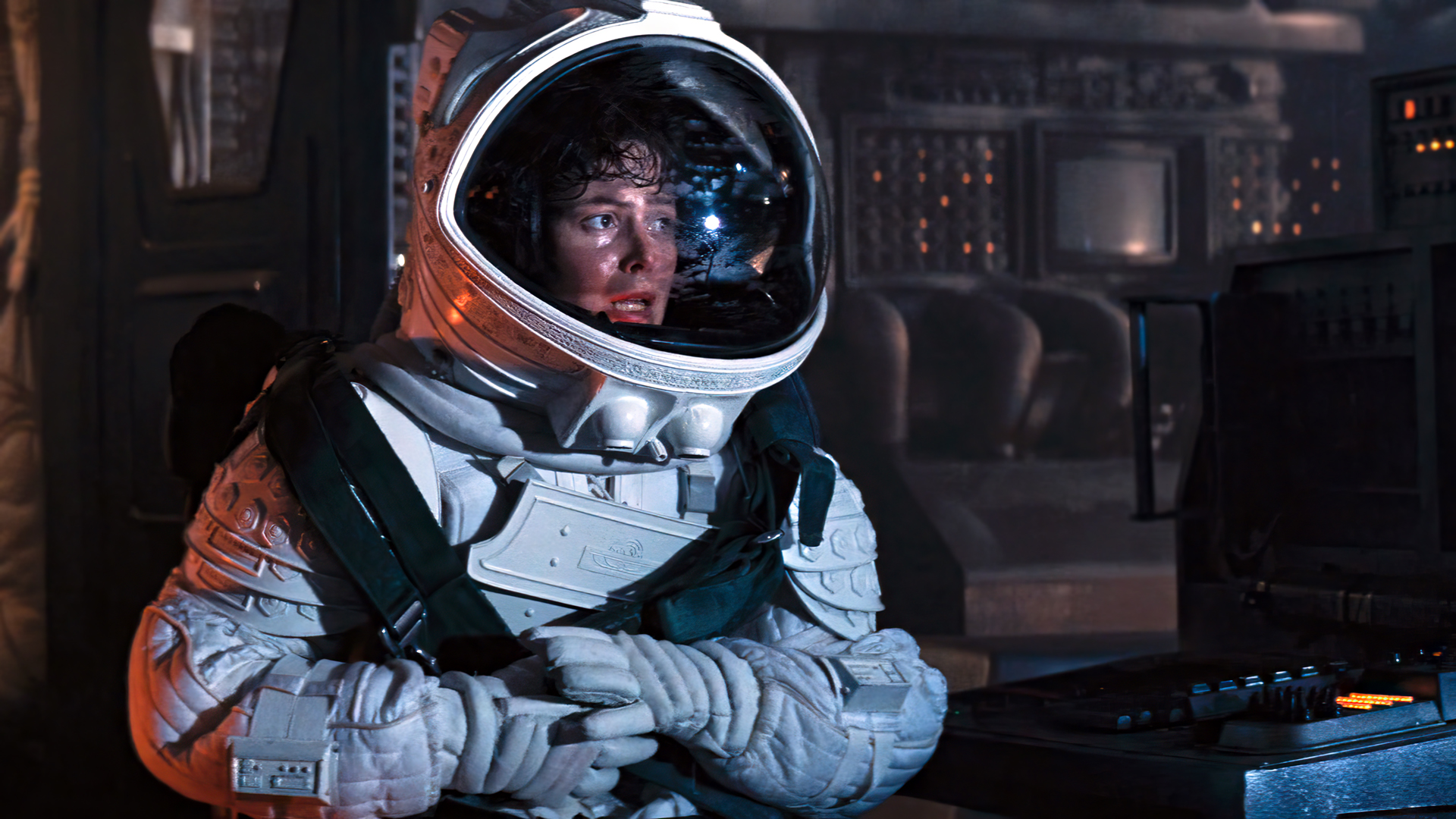 People 1920x1080 Alien (movie) Ellen Ripley Sigourney Weaver actress movies film stills spacesuit space women