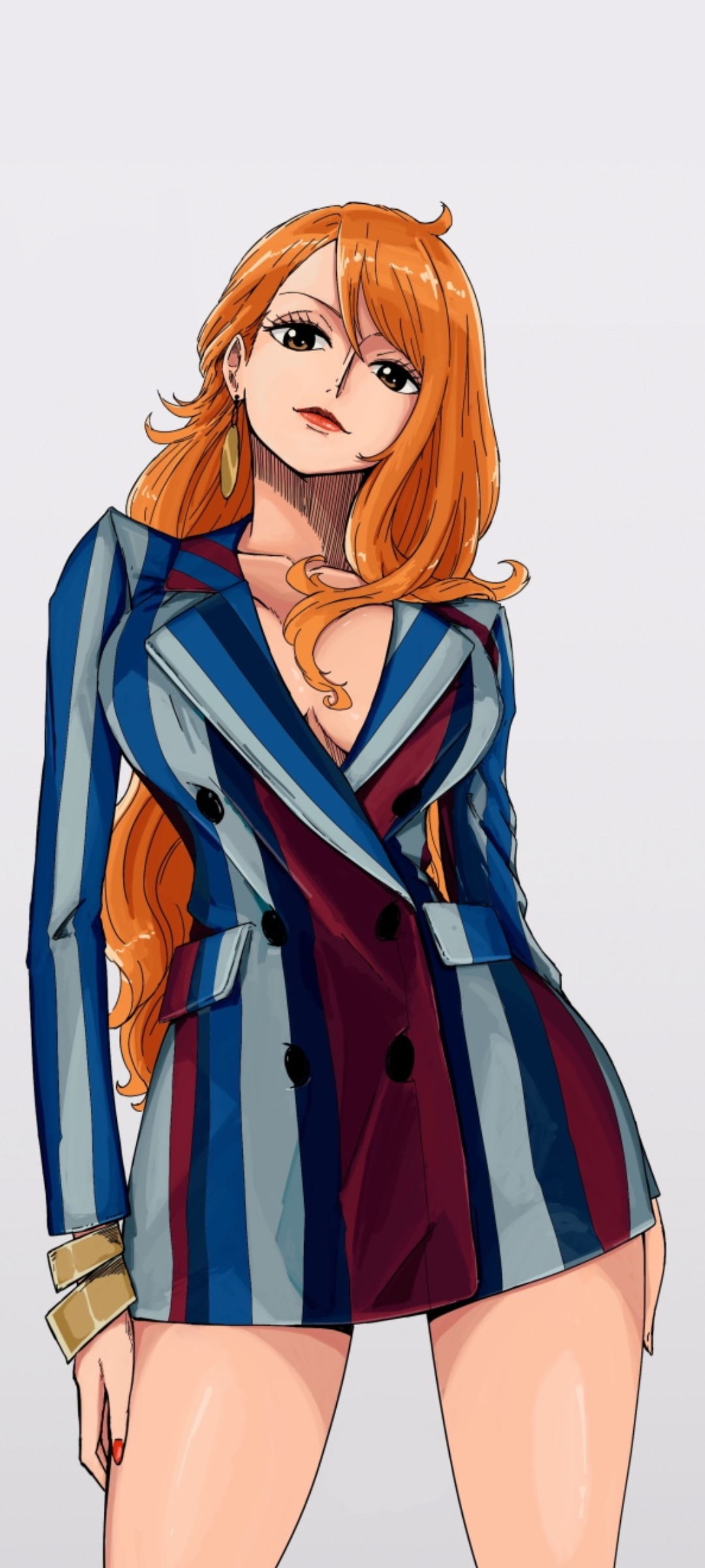 Anime 1080x2400 Shellmaru One Piece Nami anime girls redhead portrait display