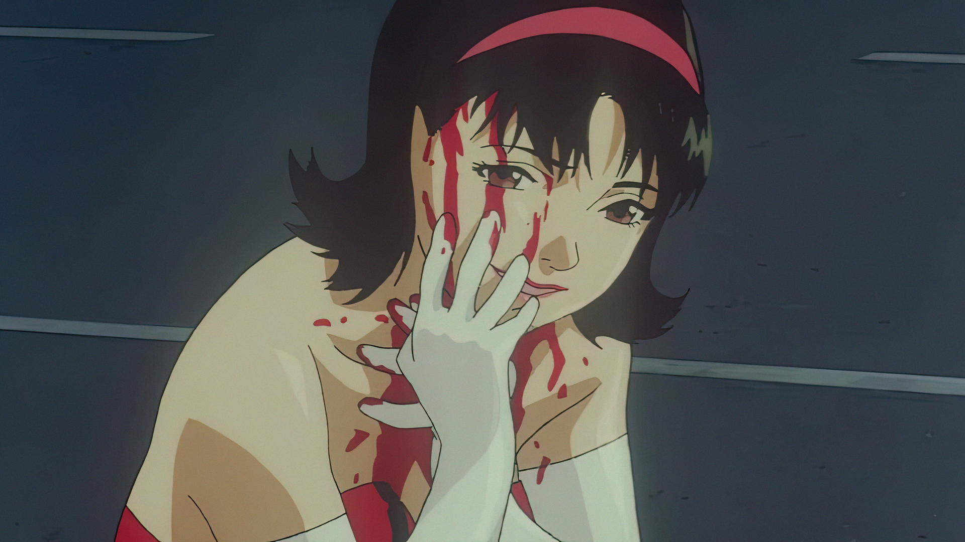 Anime 1920x1080 Perfect Blue anime anime girls Satoshi Kon blood women Anime screenshot elbow gloves