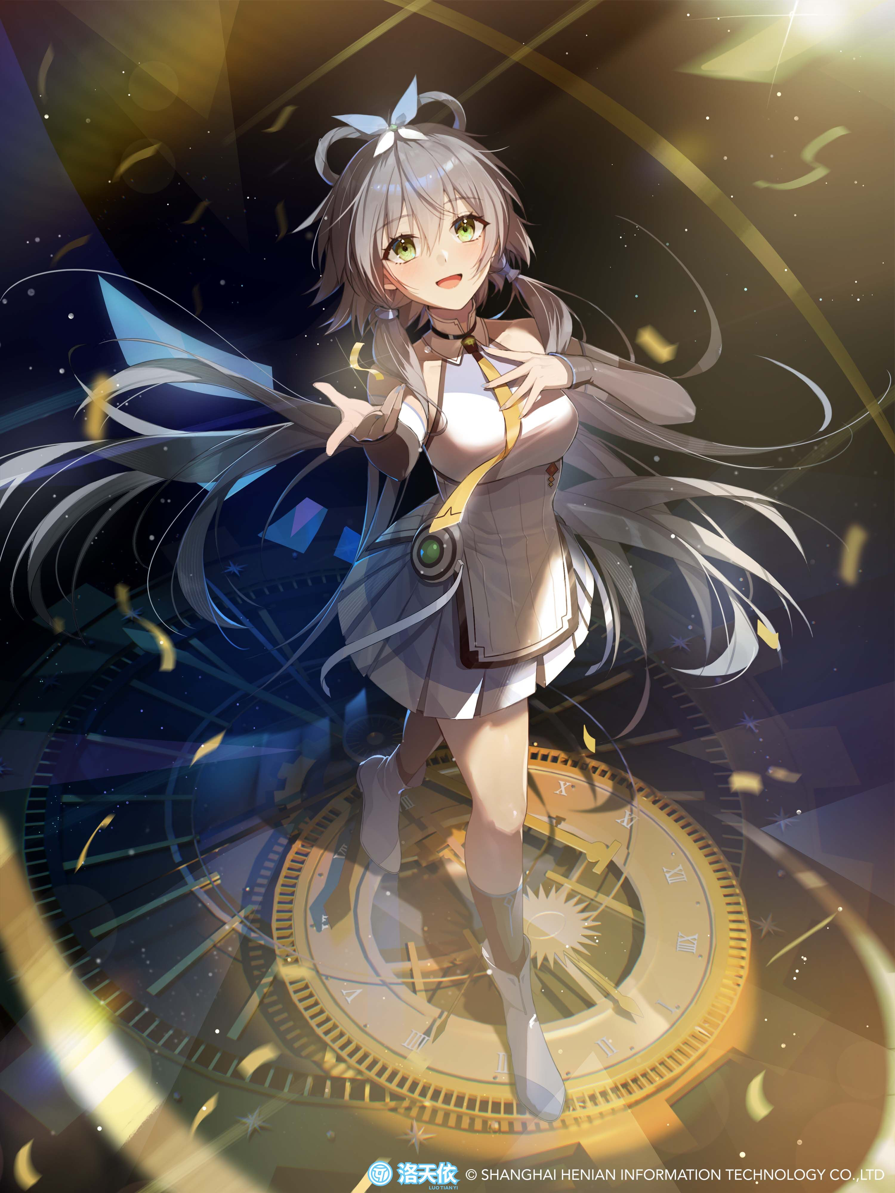 Anime 3000x4000 anime anime girls Luo Tianyi (vocaloid) portrait display tie confetti Vocaloid