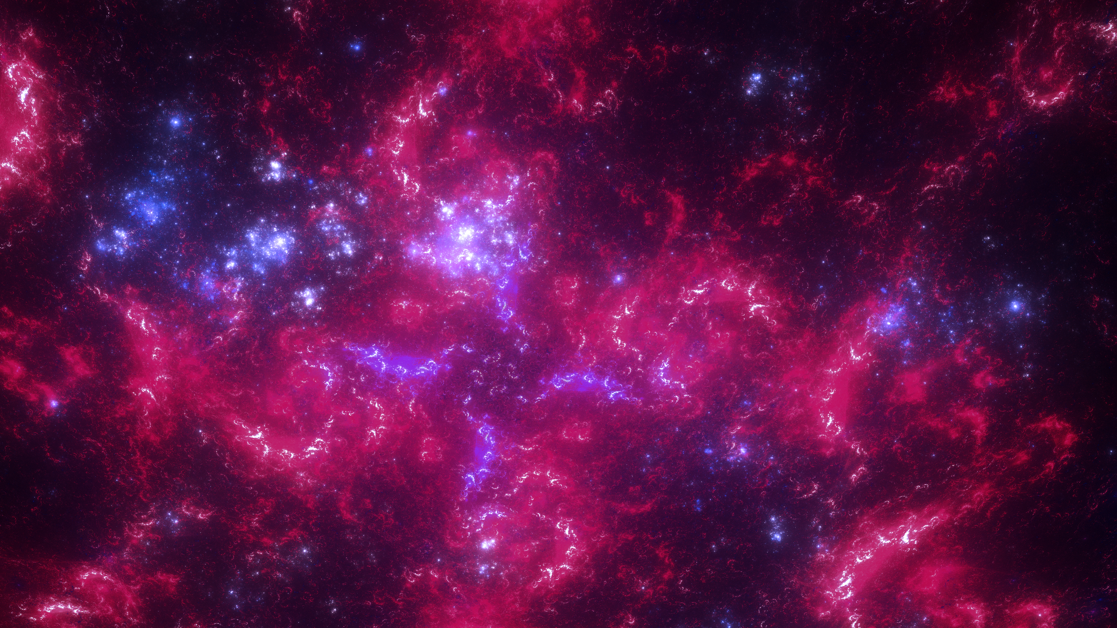 General 3840x2160 nebula space clouds fractal stars space abstract galaxy digital art glowing swirls magenta artificial mathematical fractal collage dreameffect retina @2x chaotica Software Apophysis colorful space art