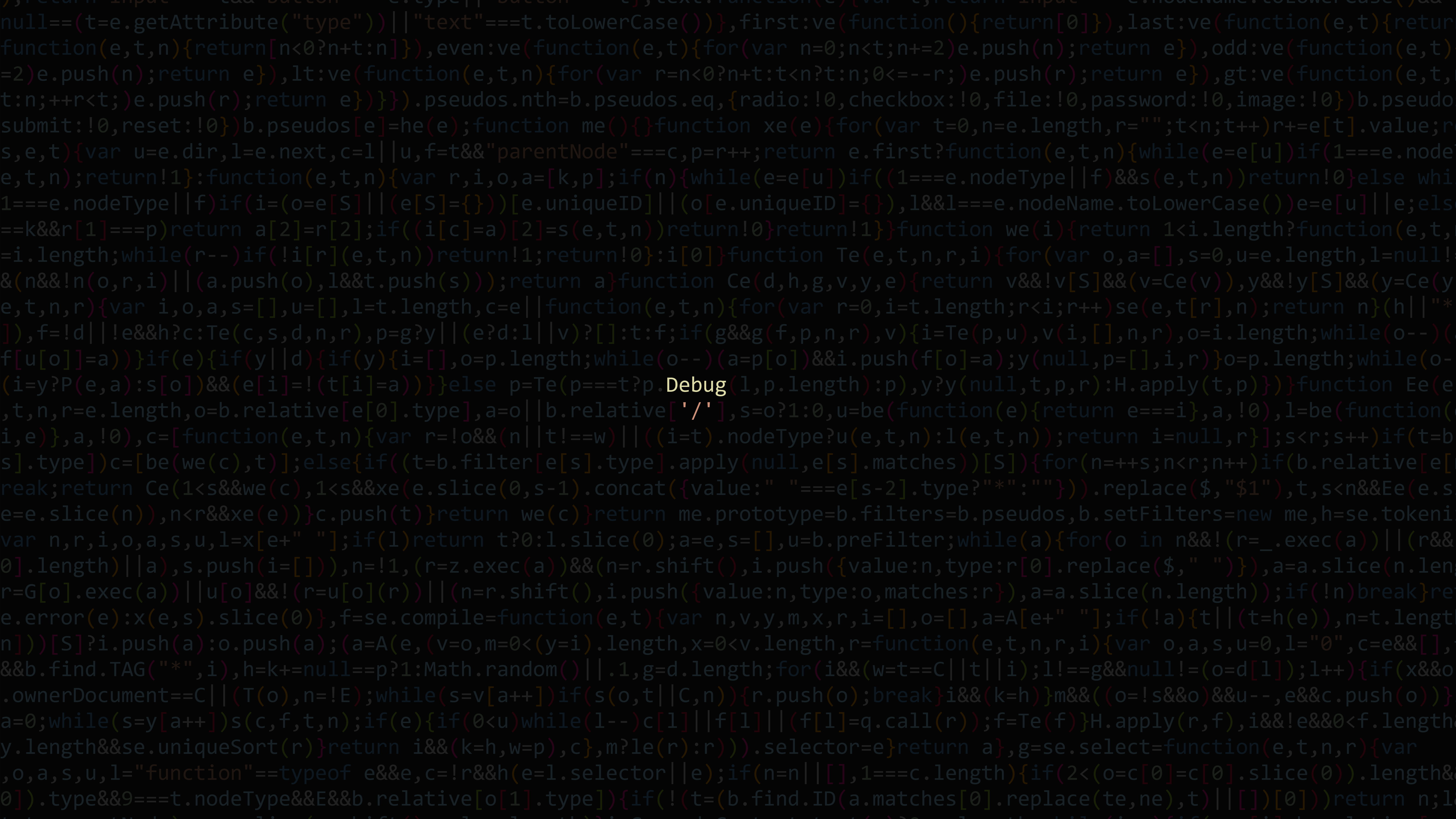 General 6389x3594 code JavaScript black background simple background