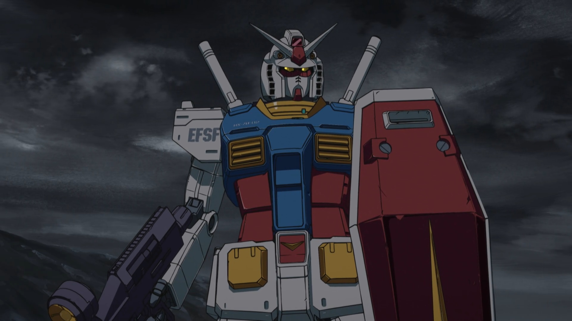 Anime 1920x1080 anime mechs Anime screenshot Mobile Suit Gundam Gundam Super Robot Taisen RX-78 Gundam artwork digital art