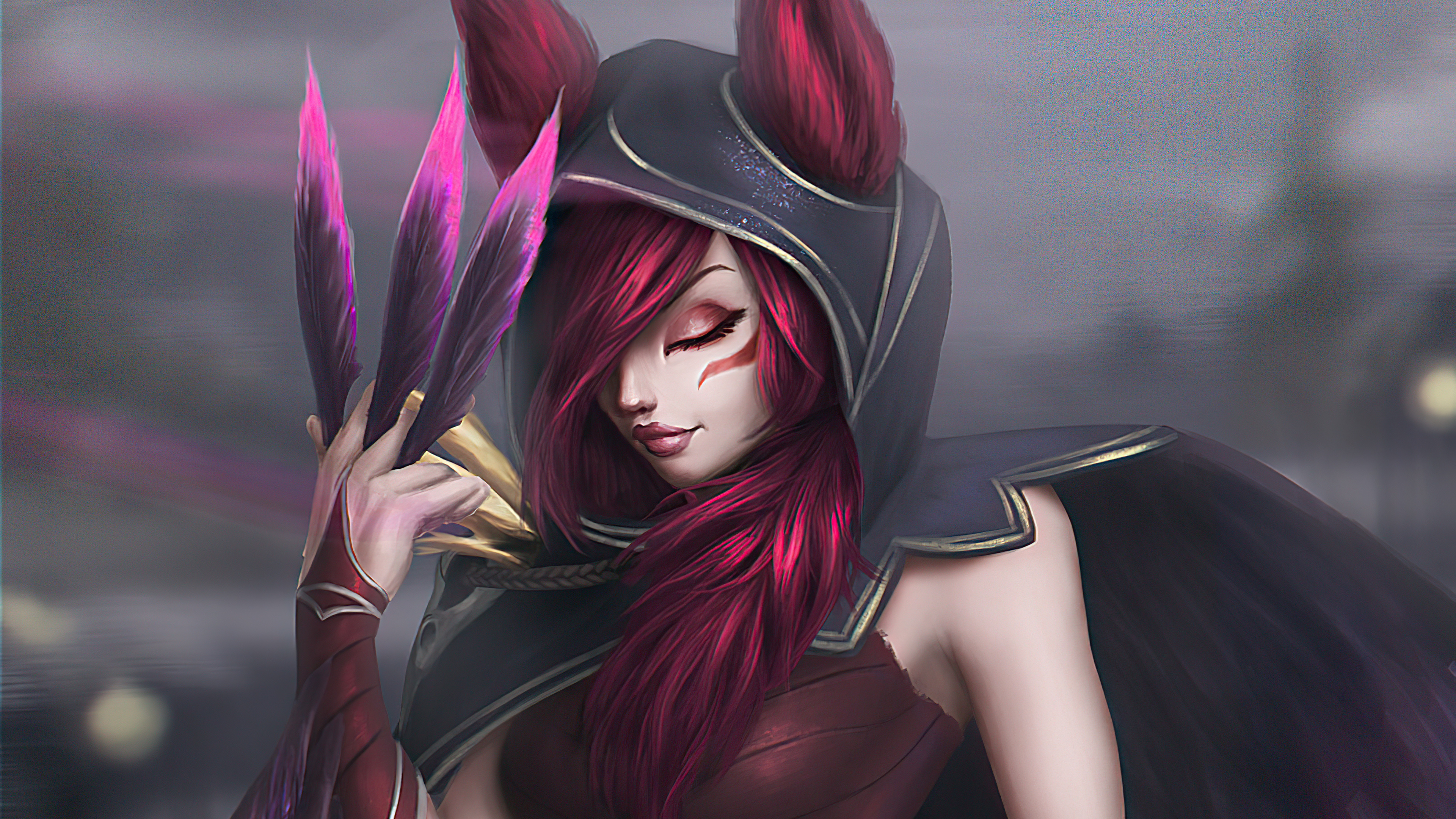 General 3840x2160 League of Legends Xayah (League of Legends) Paulina Bochniak Riot Games video game characters video game girls