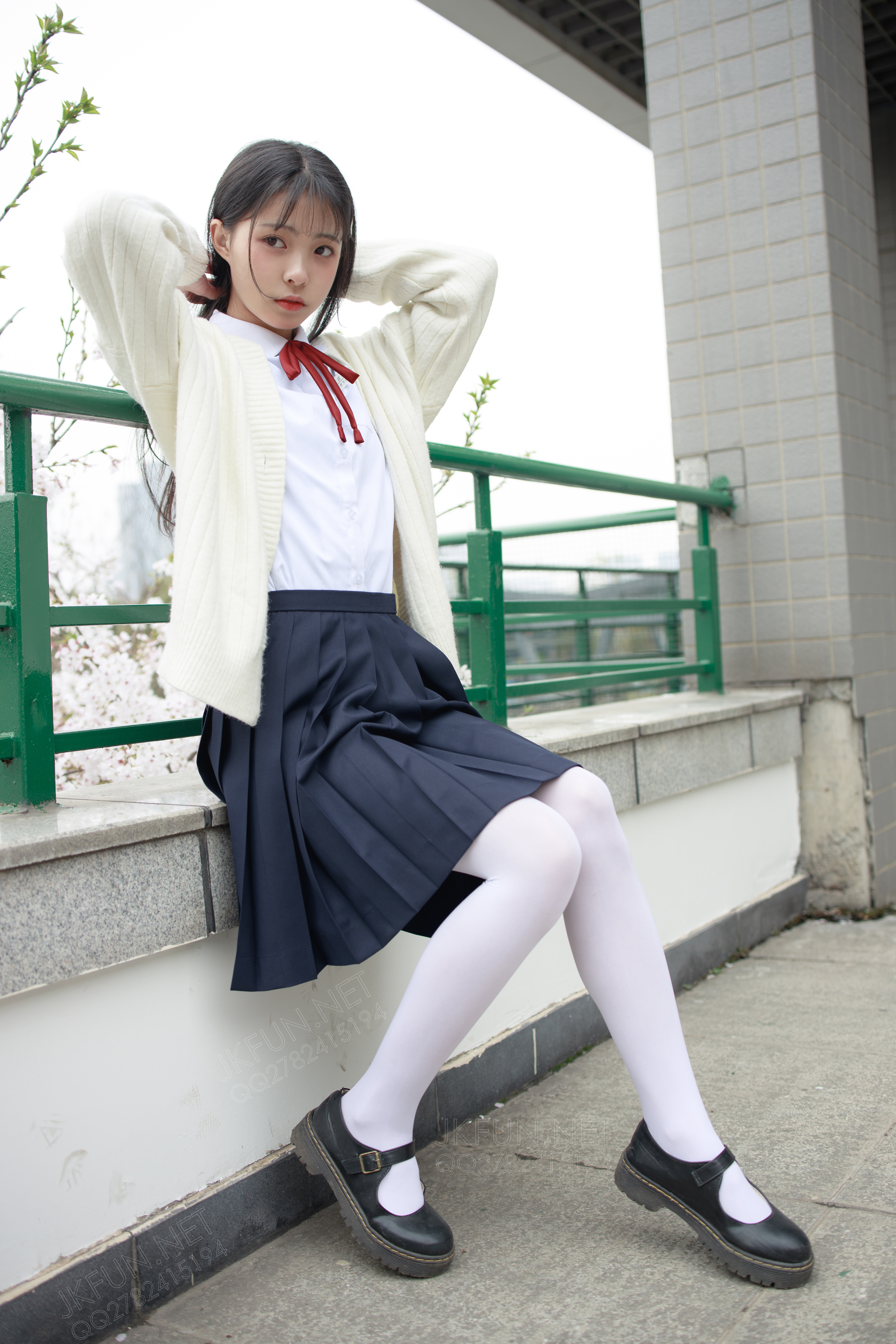 People 4480x6720 women Senluocaituan tianmi Asian model school uniform pantyhose