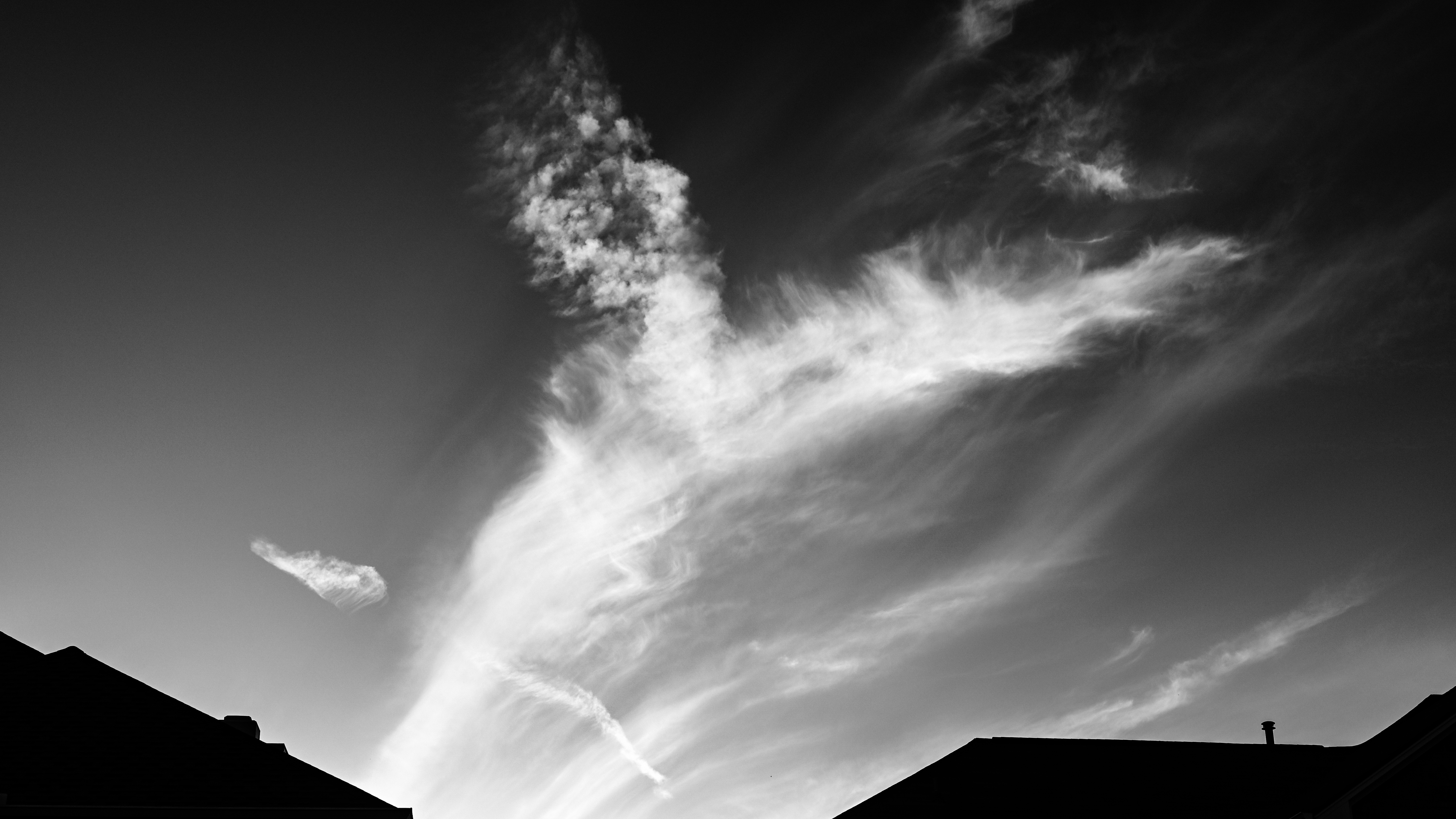 General 6016x3384 monochrome photography clouds sky outdoors modern minimalism nature