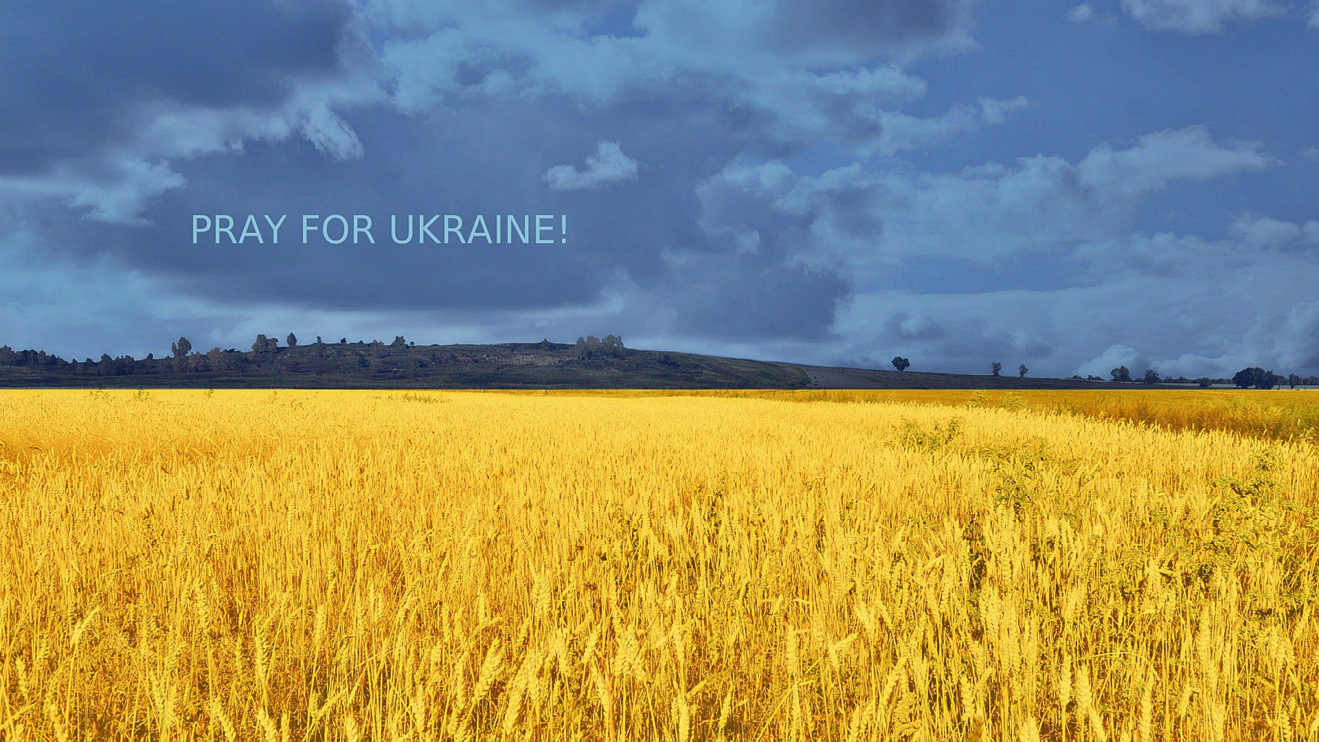 General 1920x1080 field nature quote typography landscape propaganda Ukraine clouds