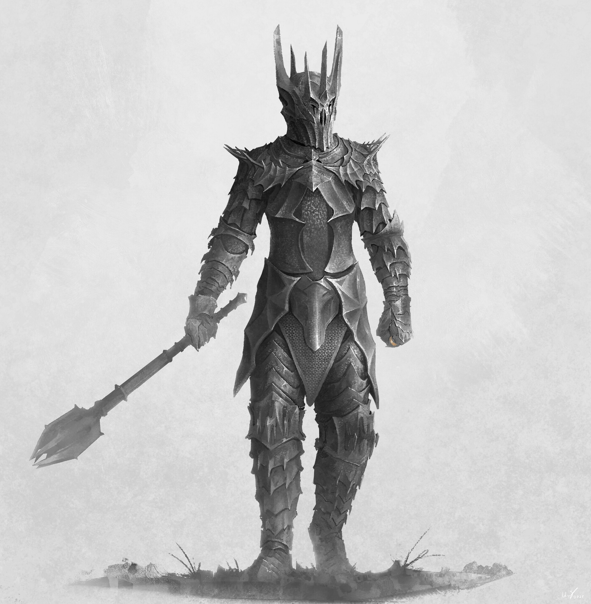 General 1920x1962 Sauron The Lord of the Rings fantasy art armor