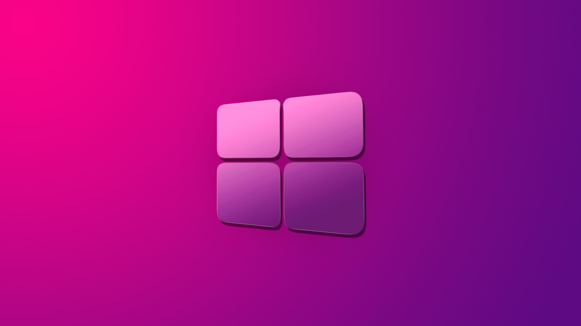 General 1920x1080 Windows 10 minimalism logo gradient digital art purple background