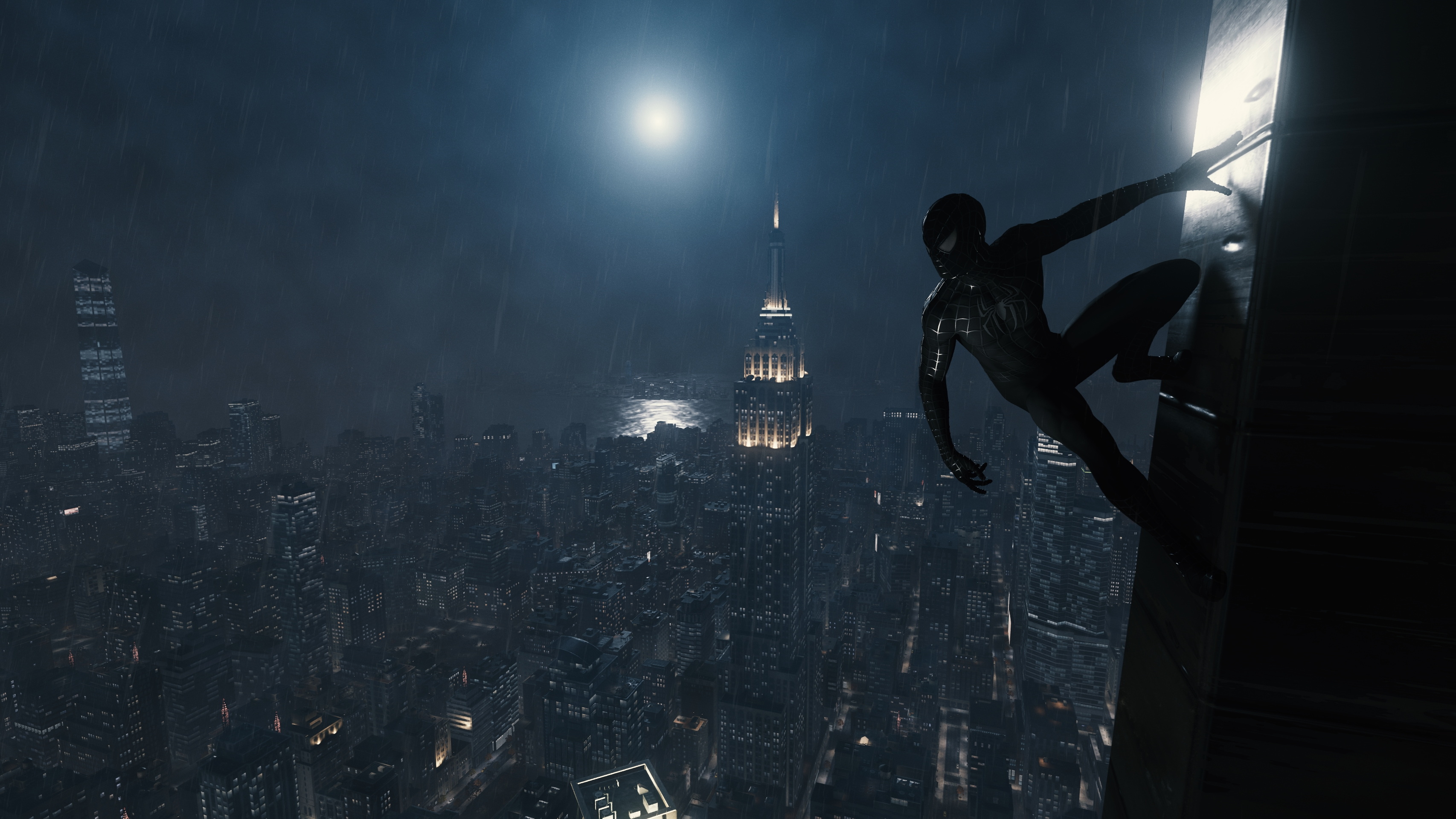 General 3413x1920 Spider-Man Spider-Man Remastered video games New York City night Insomniac Games Spider-Man (2018) superhero Marvel's Spider-Man