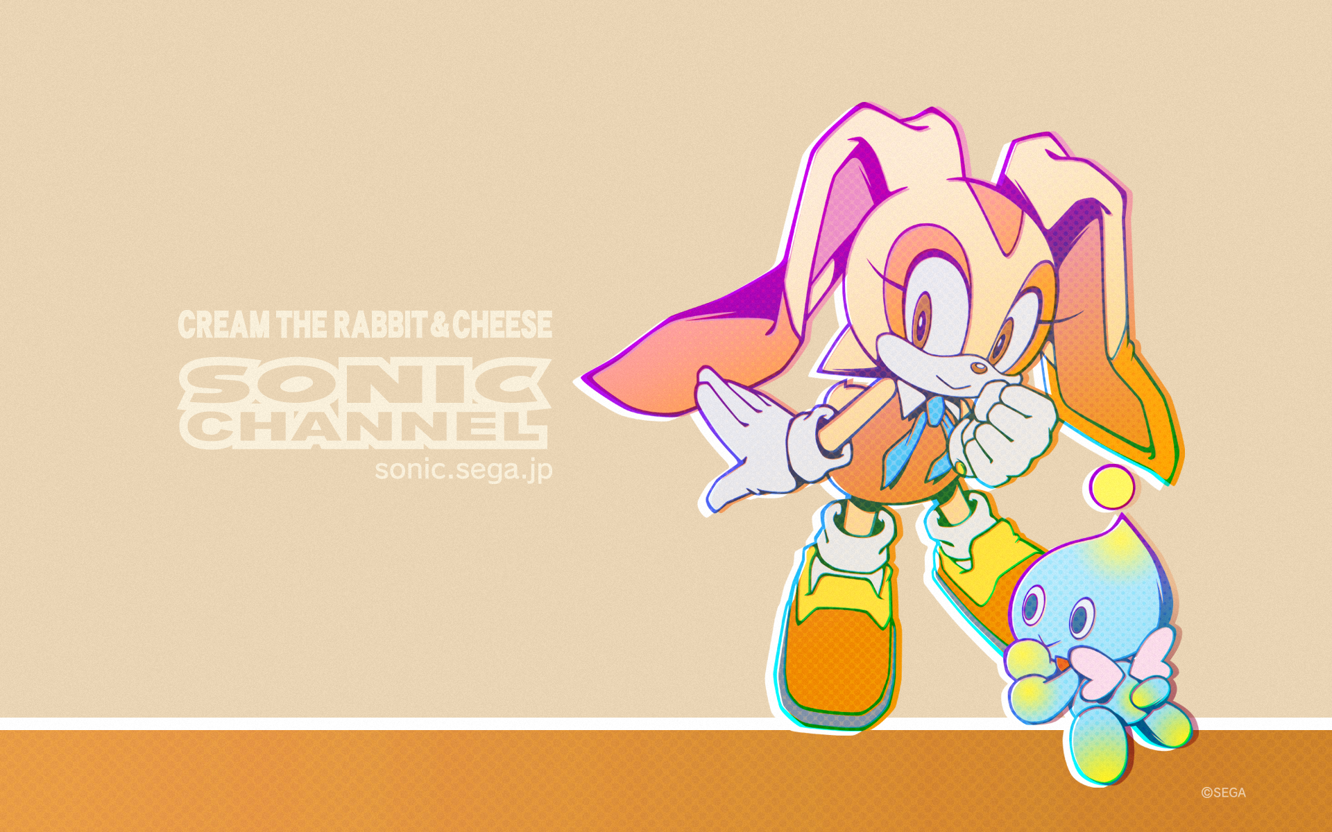General 1920x1200 Sonic Sonic the Hedgehog cream cream the rabbit cheese chao Sega comic art video game art PC gaming July digital art simple background watermarked caption text