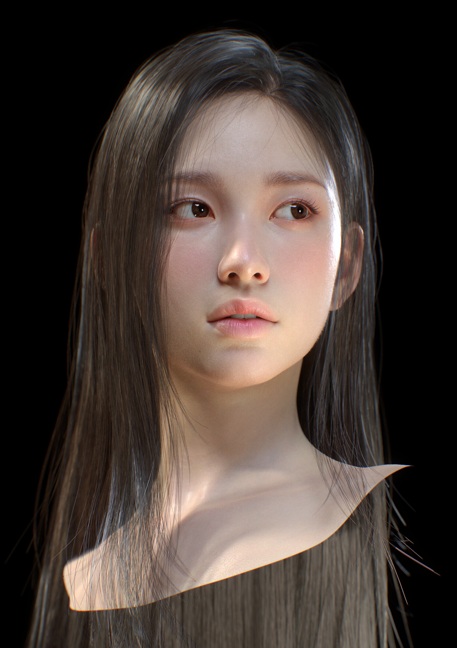 Anime 1500x2127 CGI Blender K-pop Korean BLACKPINK Unreal Engine 4  Asian women