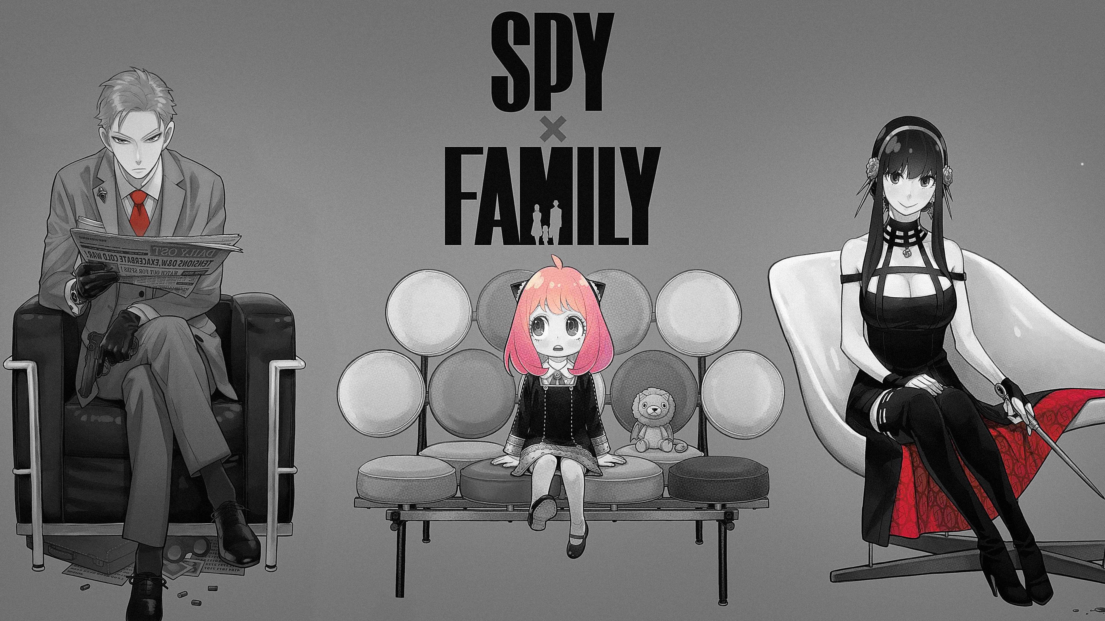 Anime 3840x2160 Spy x Family Loid Forger Anya Forger Yor Forger