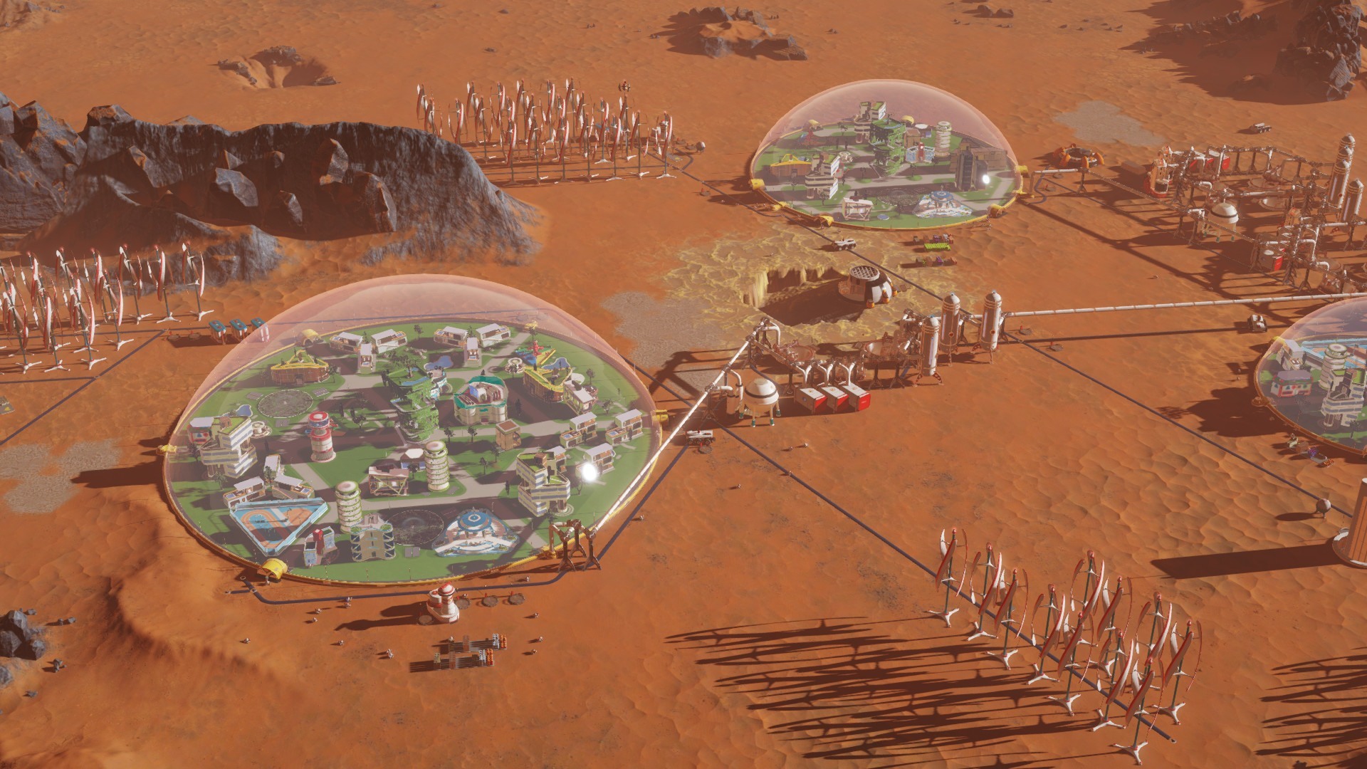 General 1920x1080 PC gaming video games Mars surviving mars red planet exploration screen shot marsscape