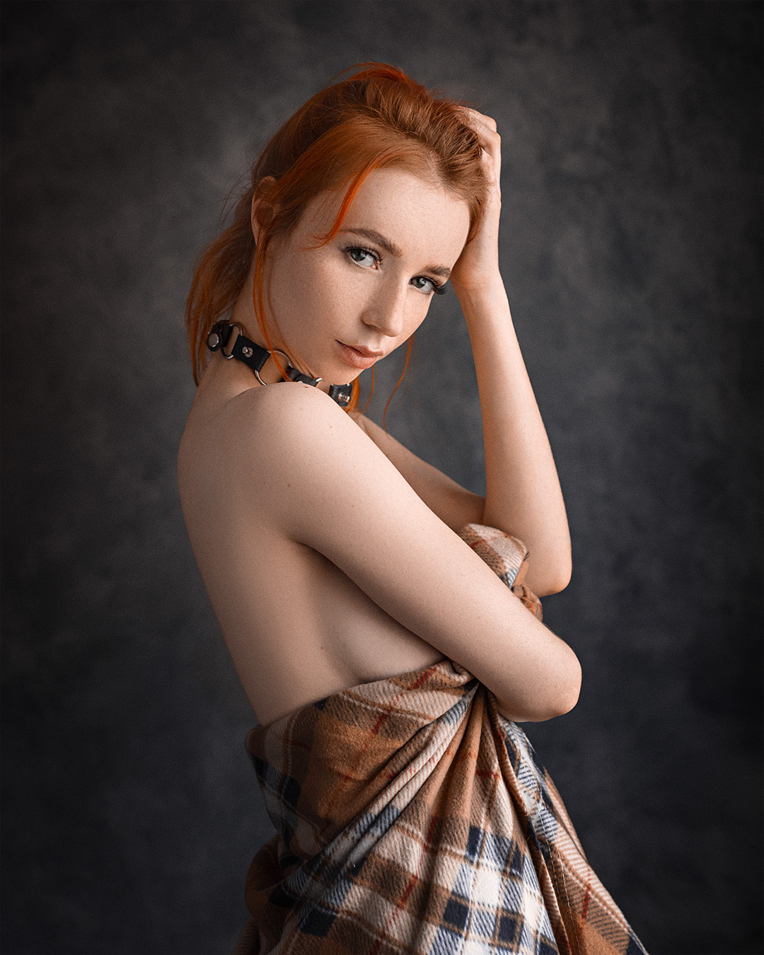 Evgeny Sibiraev Women Redhead Looking At Viewer Freckles Strategic