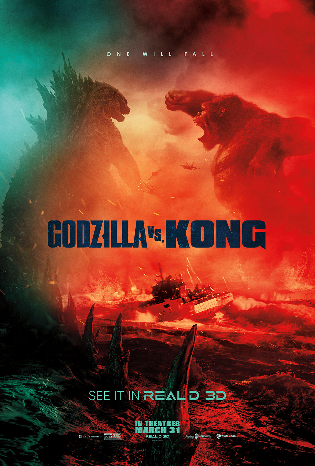 General 1080x1600 Godzilla Vs Kong Godzilla King Kong movies battle kaiju creature movie poster digital art portrait display