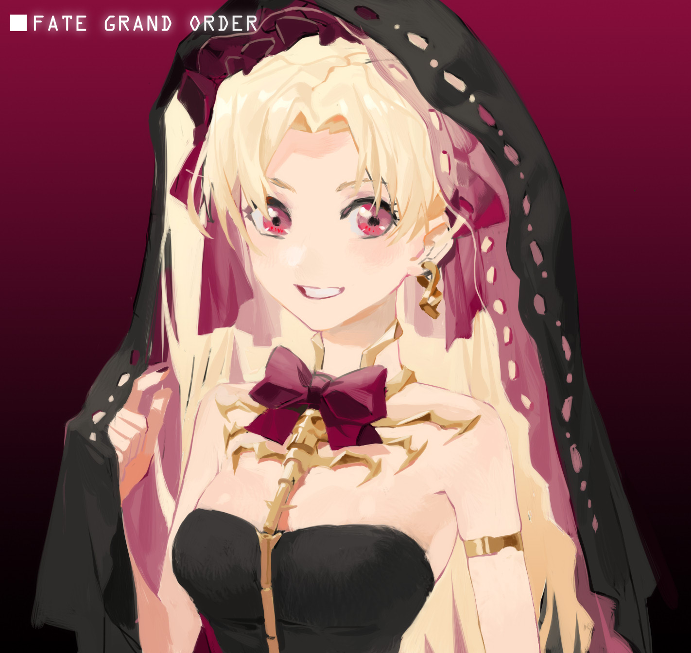 Anime 1422x1344 anime anime girls Fate series Fate/Grand Order Ereshkigal (Fate/Grand Order) twintails long hair blonde artwork digital art fan art