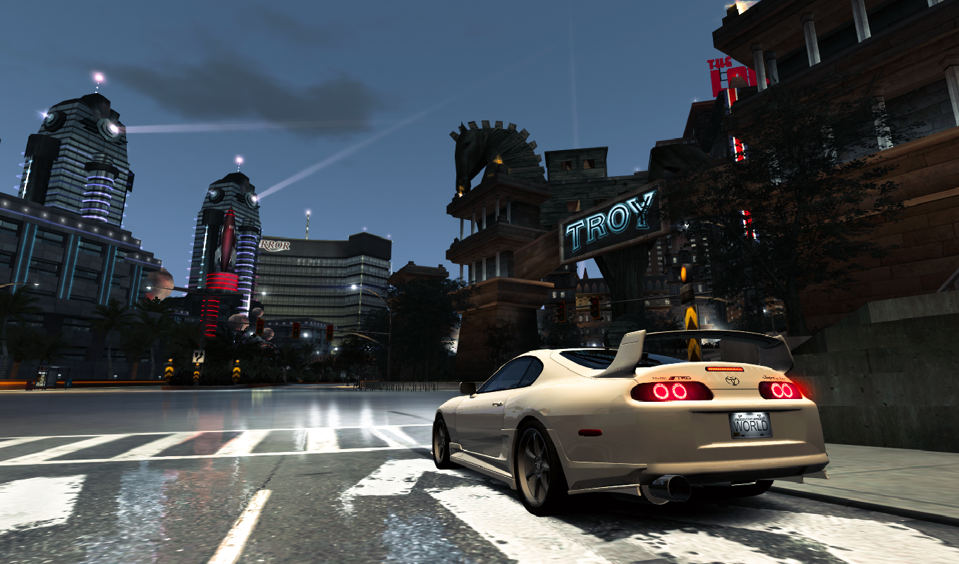 General 1360x800 video games vehicle Need for Speed: World Toyota Supra car PC gaming Toyota screen shot