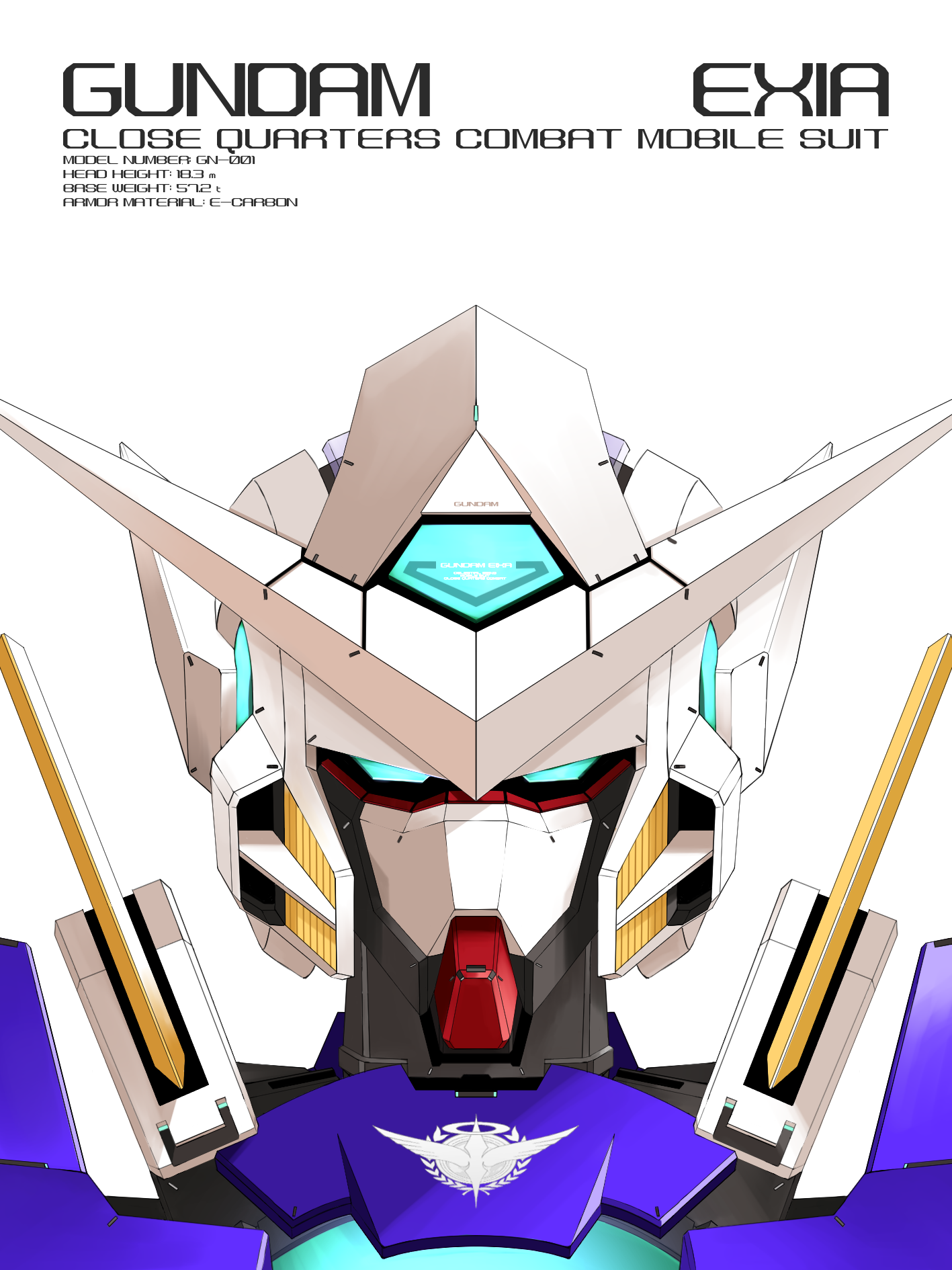Anime 1417x1890 anime mechs Super Robot Taisen Gundam Mobile Suit Gundam 00 Gundam Exia artwork digital art fan art
