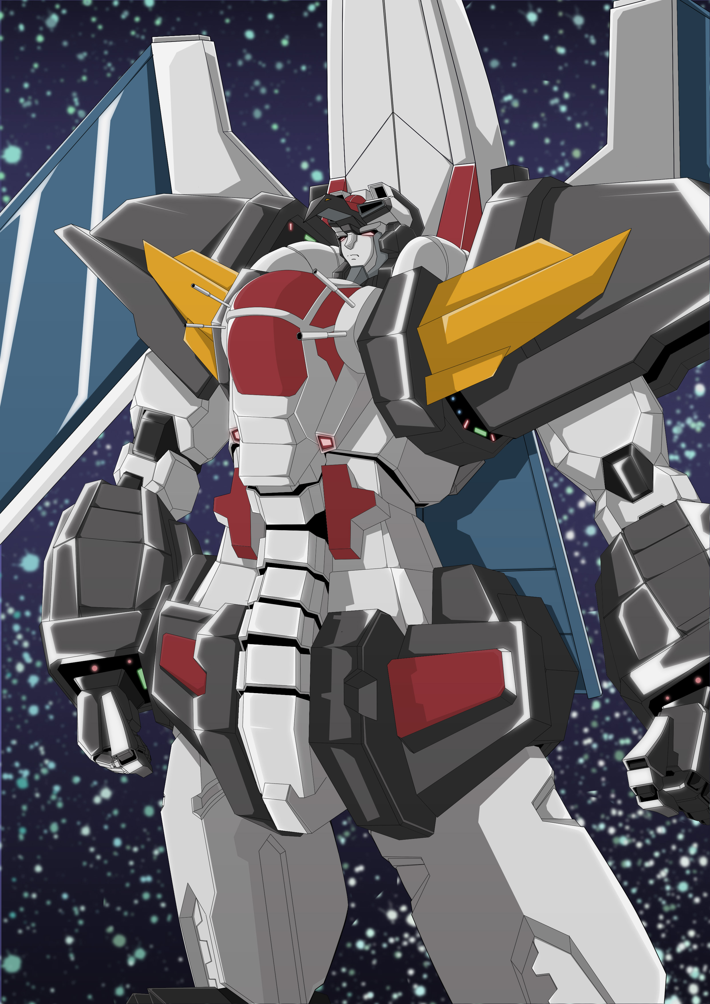 Anime 2480x3507 Final Dancouga Dancouga - Super Beast Machine God anime mechs Super Robot Taisen artwork digital art fan art