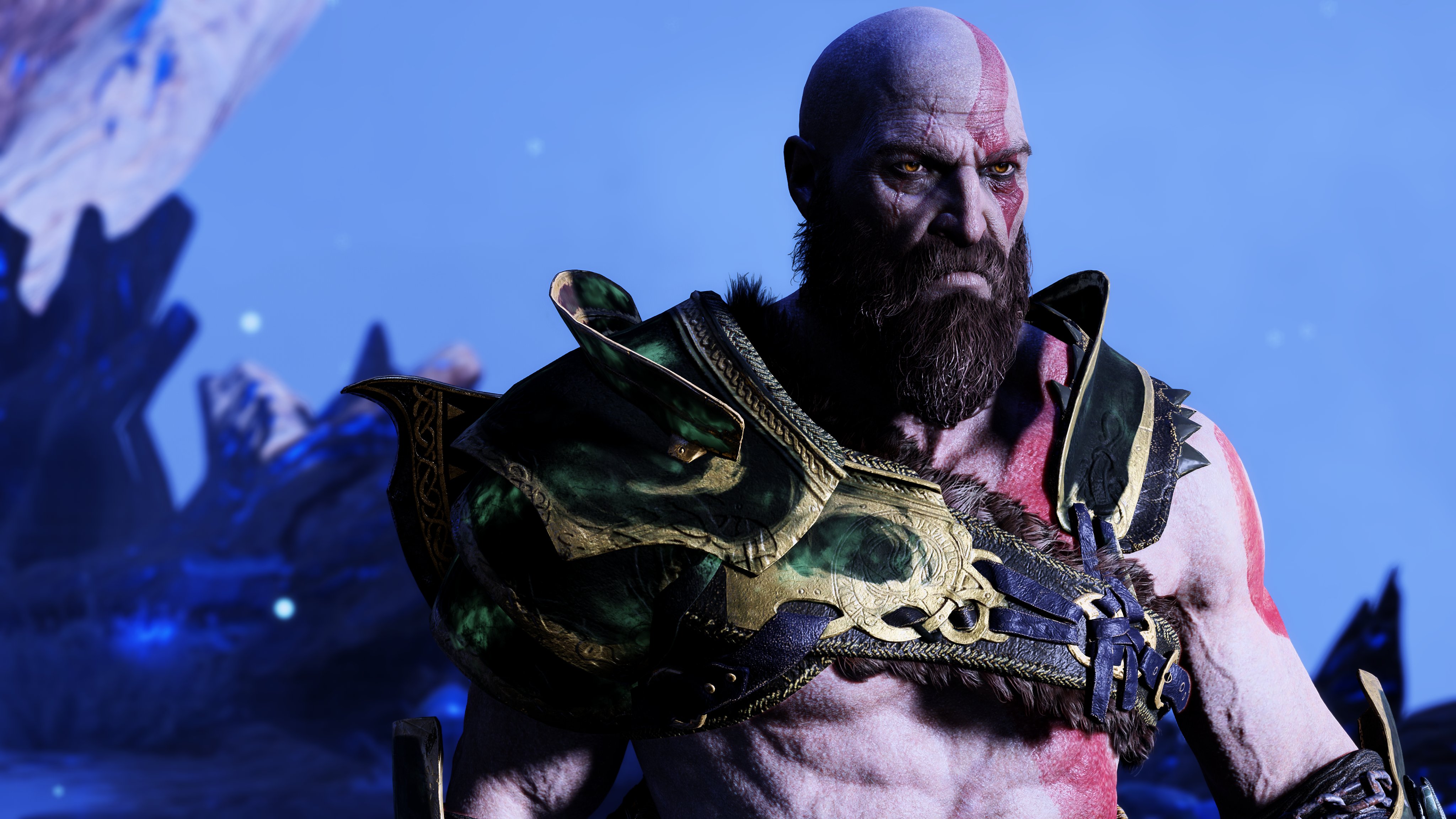 General 4096x2304 video games PlayStation Kratos God of War Santa Monica Studio video game characters