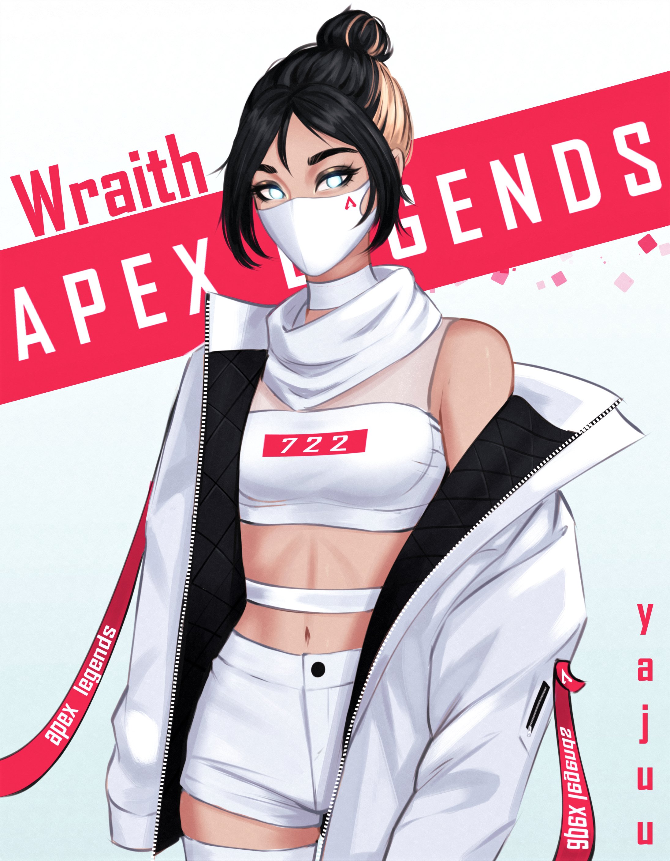 Yajuu Wraith Apex Legends Video Game Girls Video Game Characters Women Dark Hair Blonde 5710