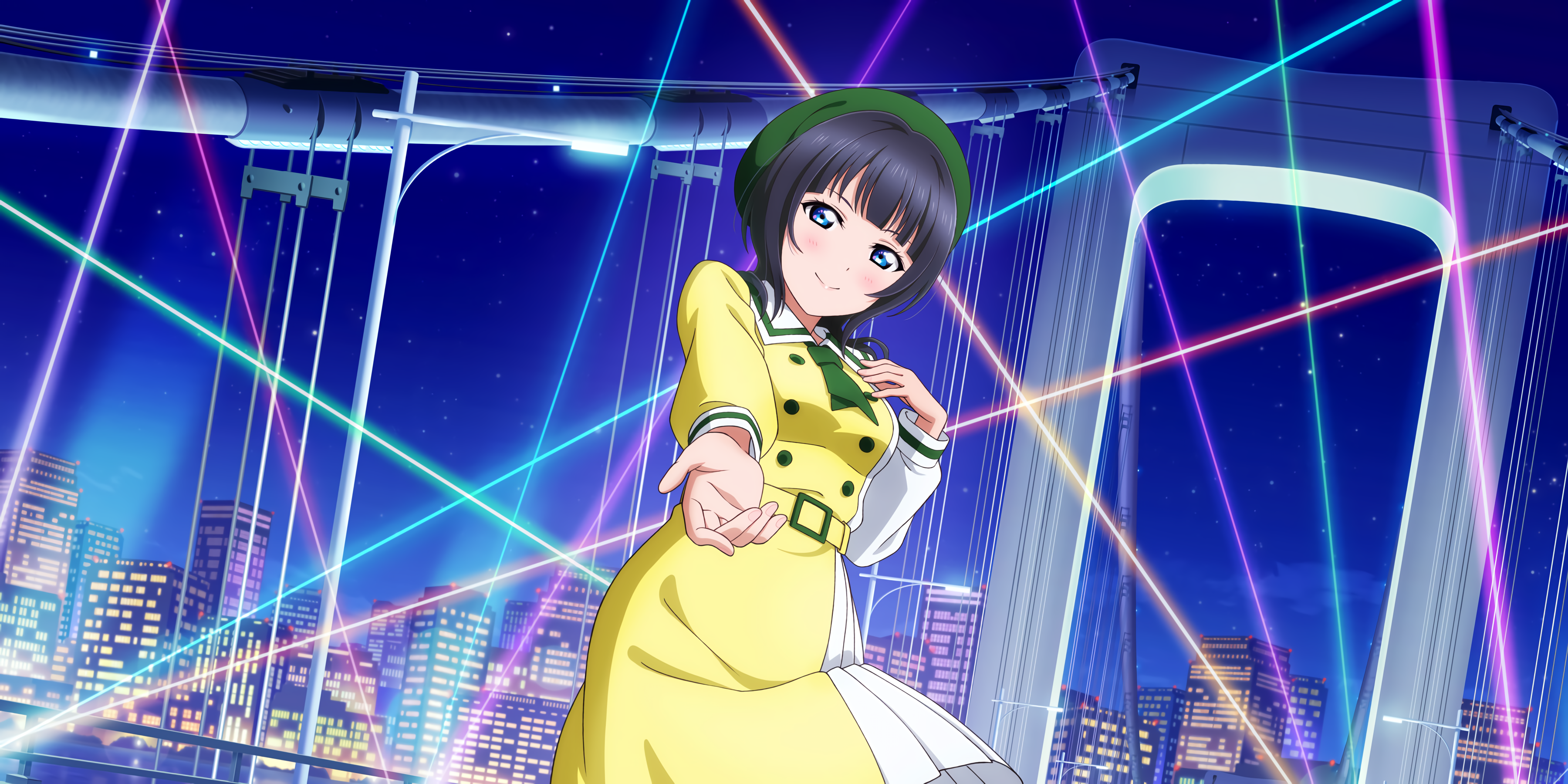 Anime 3600x1800 Asaka Karin Love Live! Love Live! Nijigasaki High School Idol Club anime anime girls
