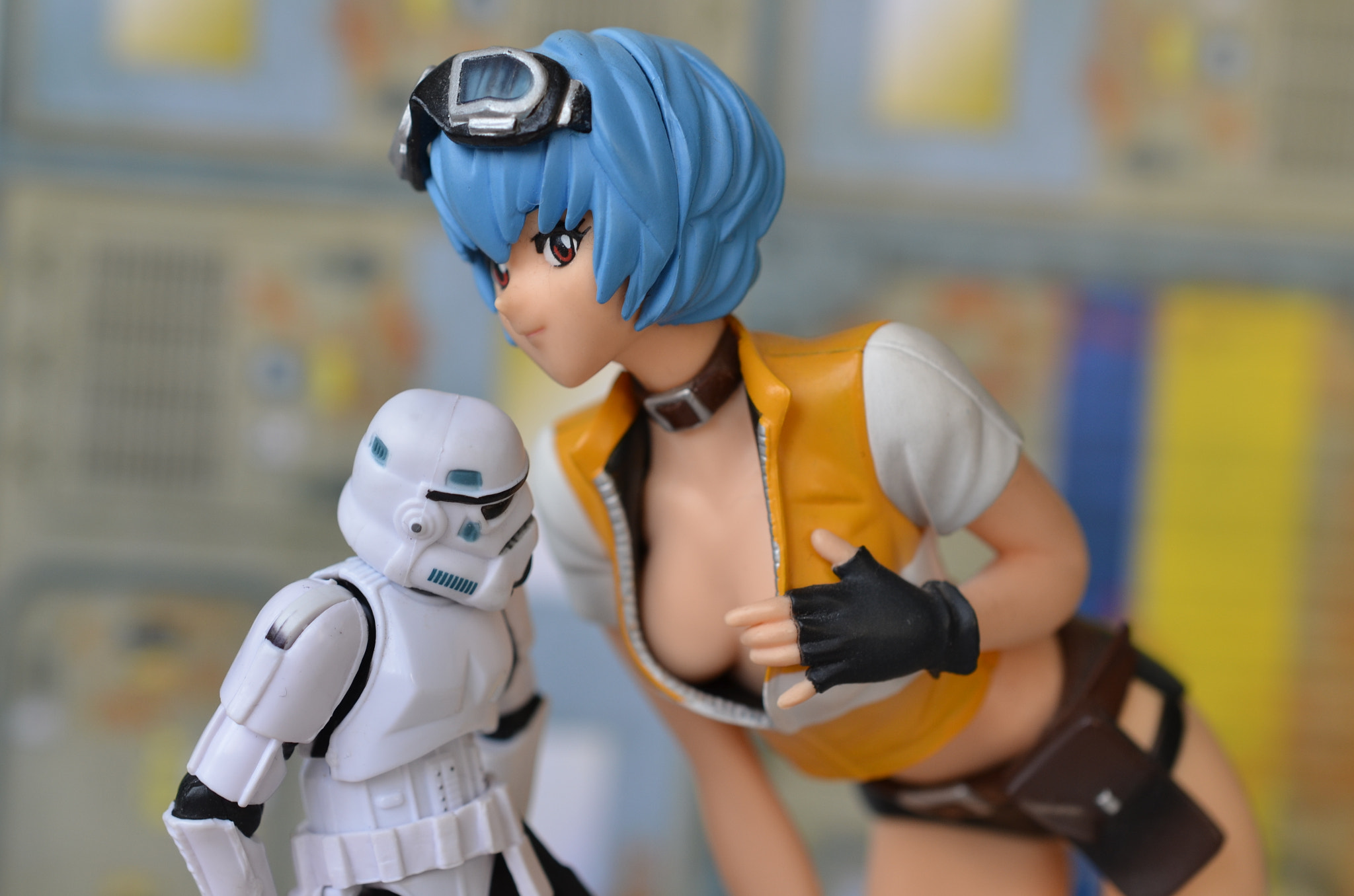 General 2048x1356 Star Wars humor toys action figures figurines boobs Imperial Stormtrooper movie characters closeup