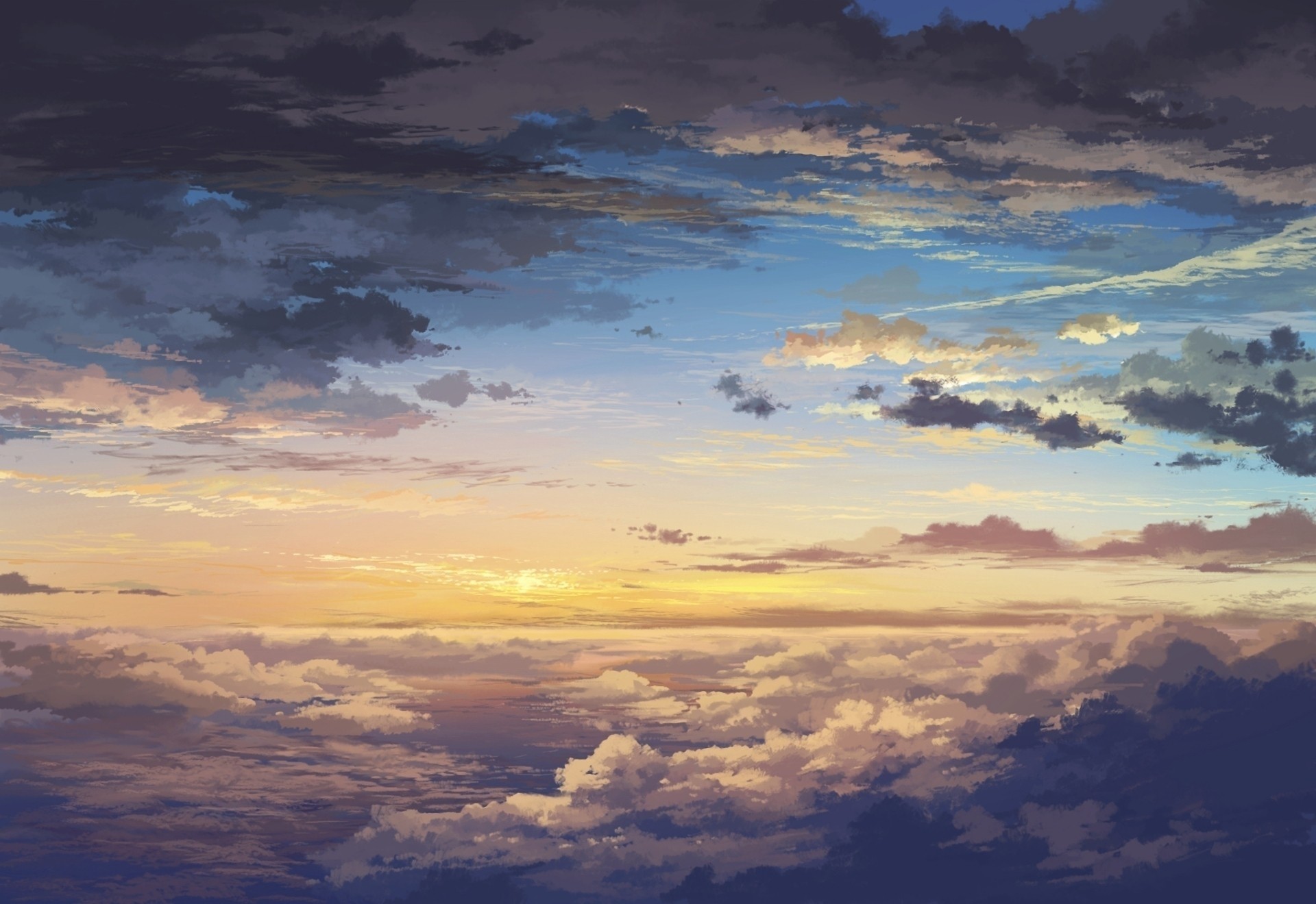 Anime 1920x1320 5 Centimeters Per Second clouds sky anime sunlight Makoto Shinkai 