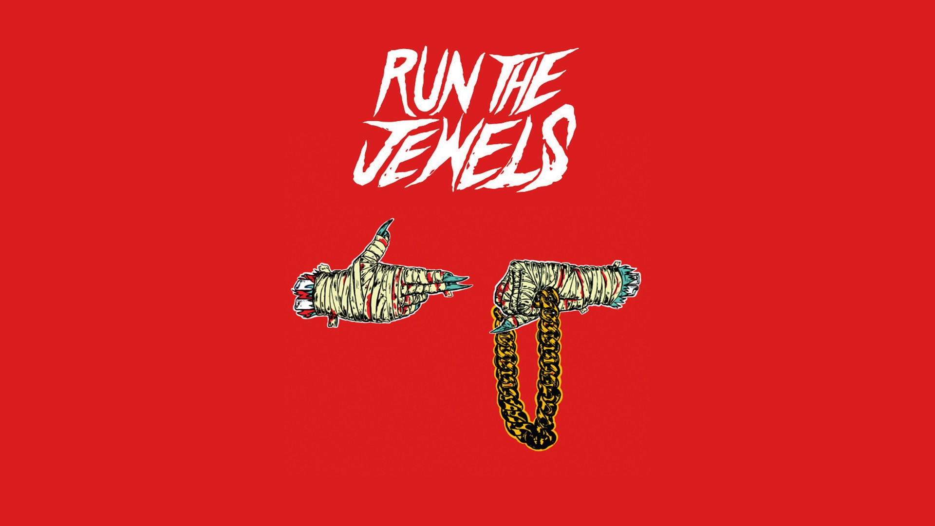 General 1920x1080 minimalism red background simple background Run the Jewels Rapper