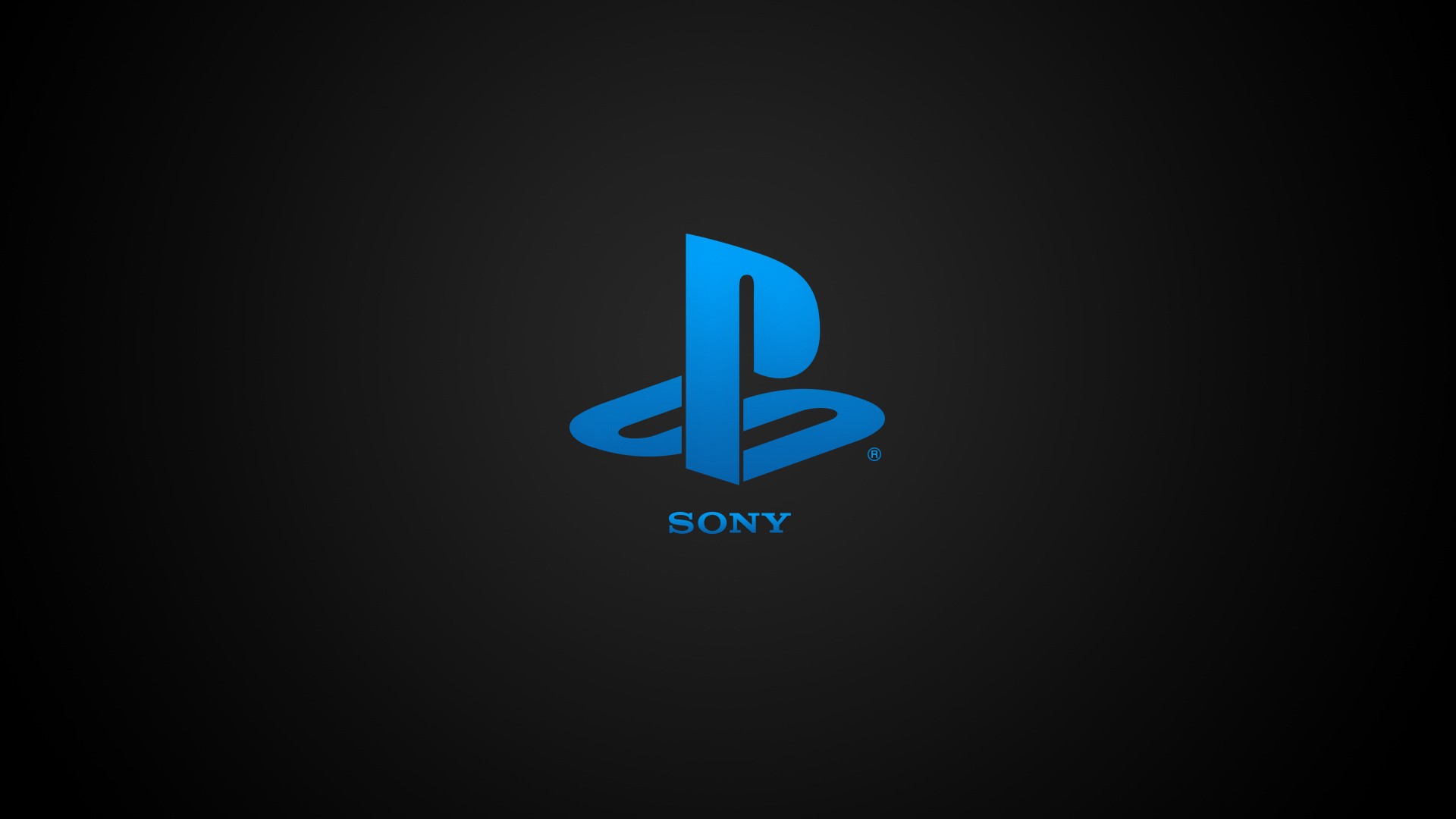 General 1920x1080 PlayStation Sony video games blue logo simple background black background